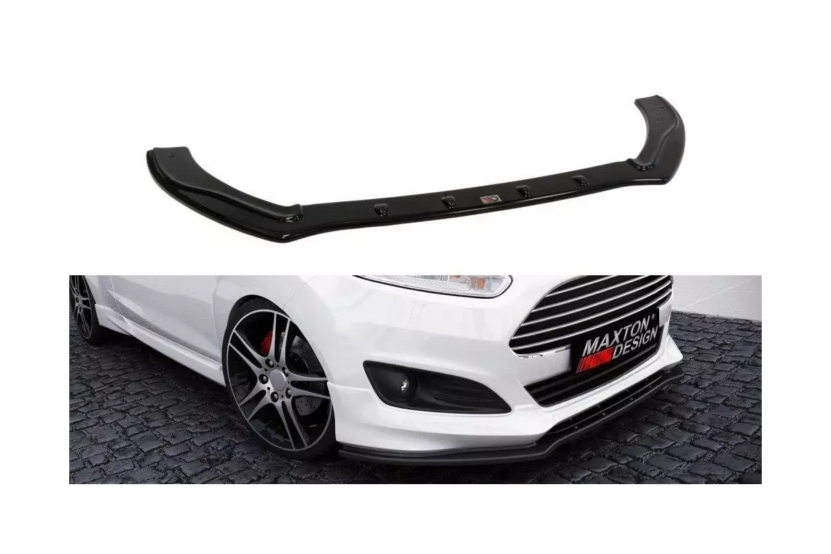 Frontspoiler Ford Fiesta ST-Line VII Facelift 2013 - 2017 | Sport Glossy Black Edition