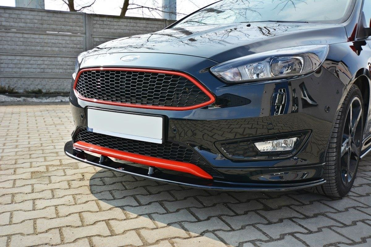 Frontspoiler Ford Focus 3 ST-Line Facelift 2015 - 2018 | Sport Glossy Black Edition V1