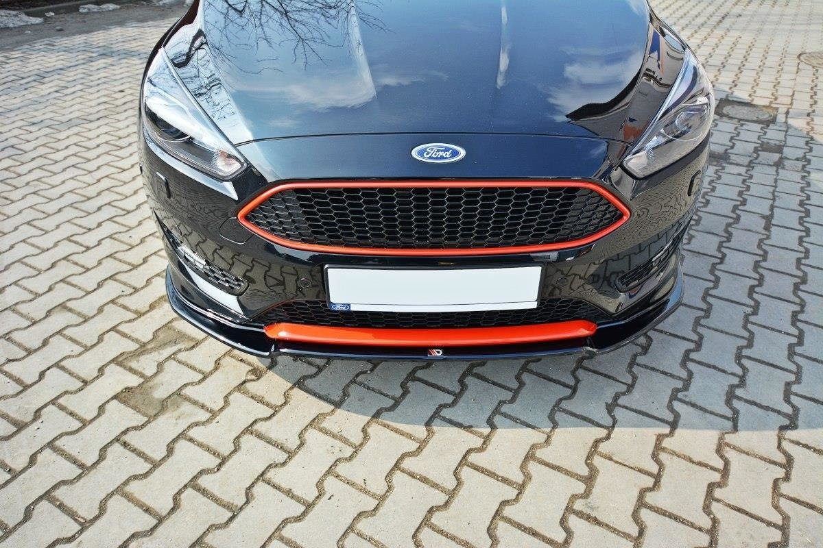 Frontspoiler Ford Focus 3 ST-Line Facelift 2015 - 2018 | Sport Glossy Black Edition V2