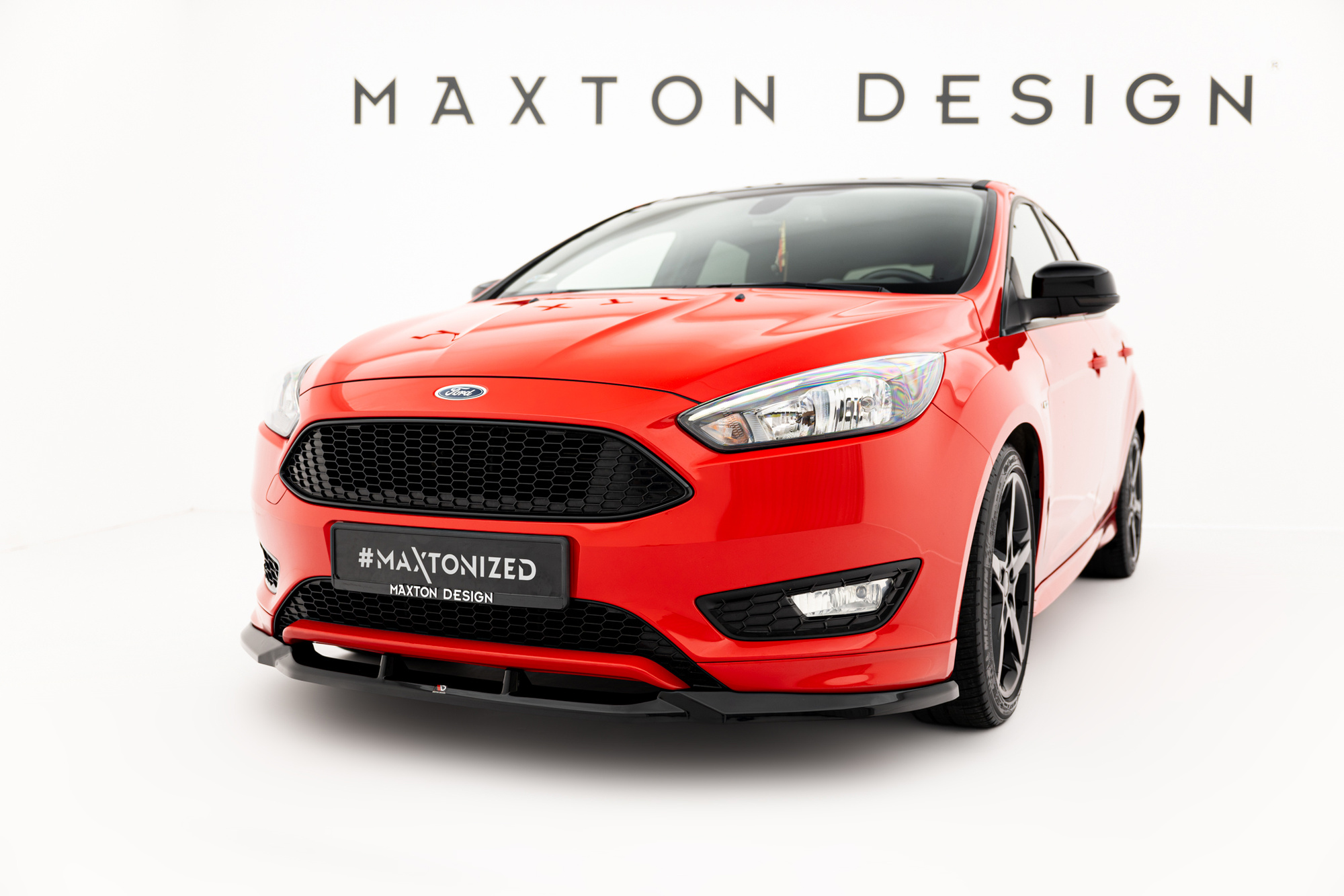 Frontspoiler Ford Focus III 2014 - 2018 | V3 Sport Glossy Black Edition – bilde 3