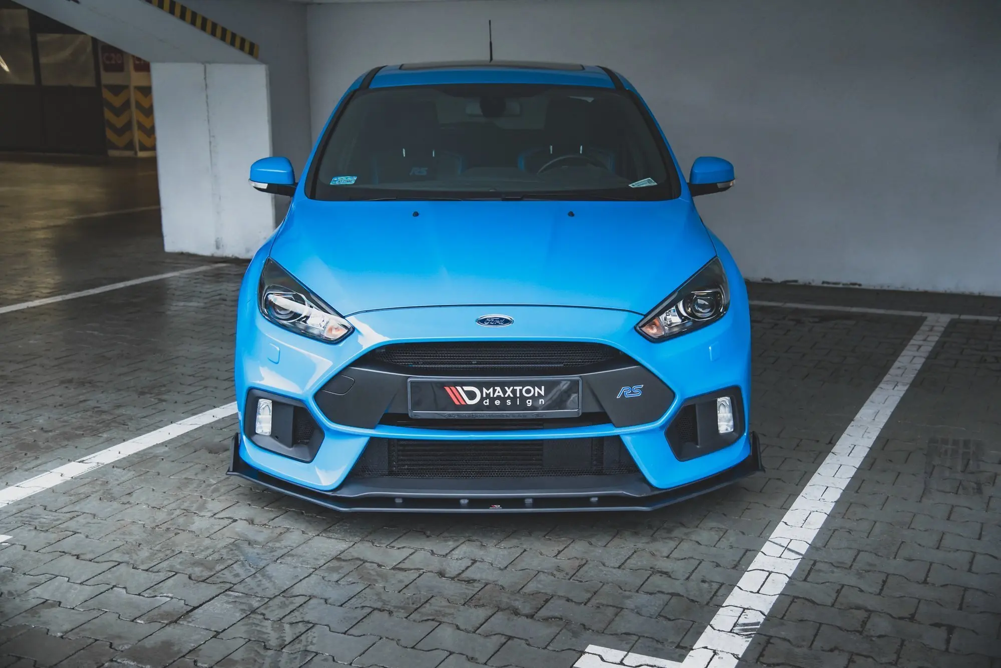 Frontspoiler Ford Focus III RS 2015-2018 | V.2 Street Pro Black Edition – bilde 4