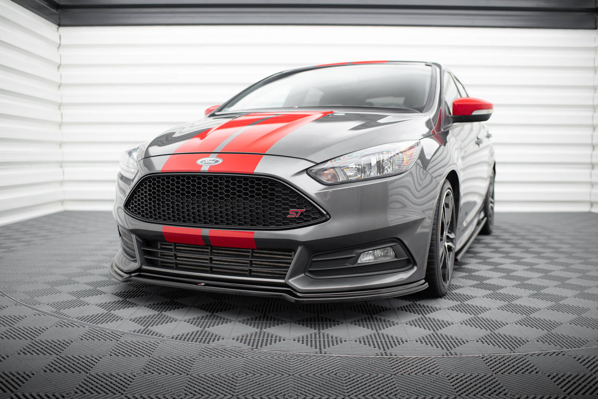 Frontspoiler Ford Focus III ST Facelift 2015 - 2018 | Sport Glossy Black Edition V3
