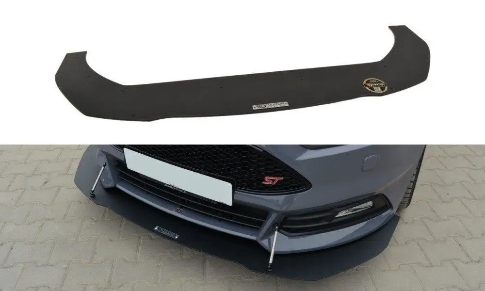 Frontspoiler Ford Focus III ST Facelift 2015-2018 │ V.1 Racing Black Edition – bilde 2