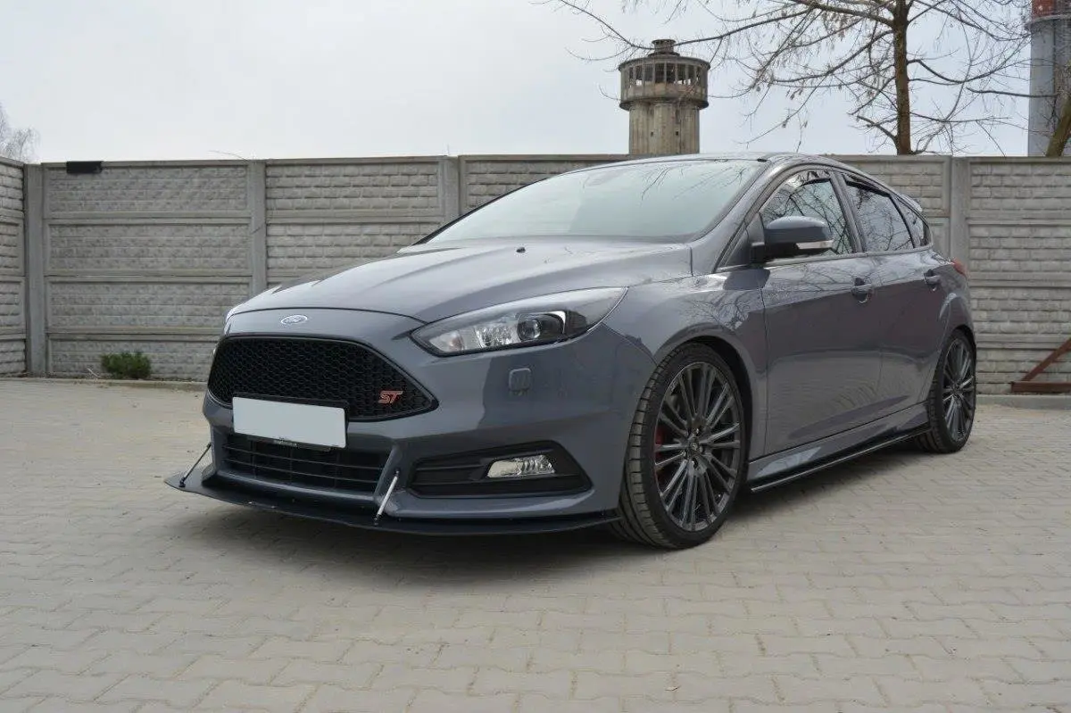 Frontspoiler Ford Focus III ST Facelift 2015-2018 │ V.1 Racing Black Edition – bilde 3