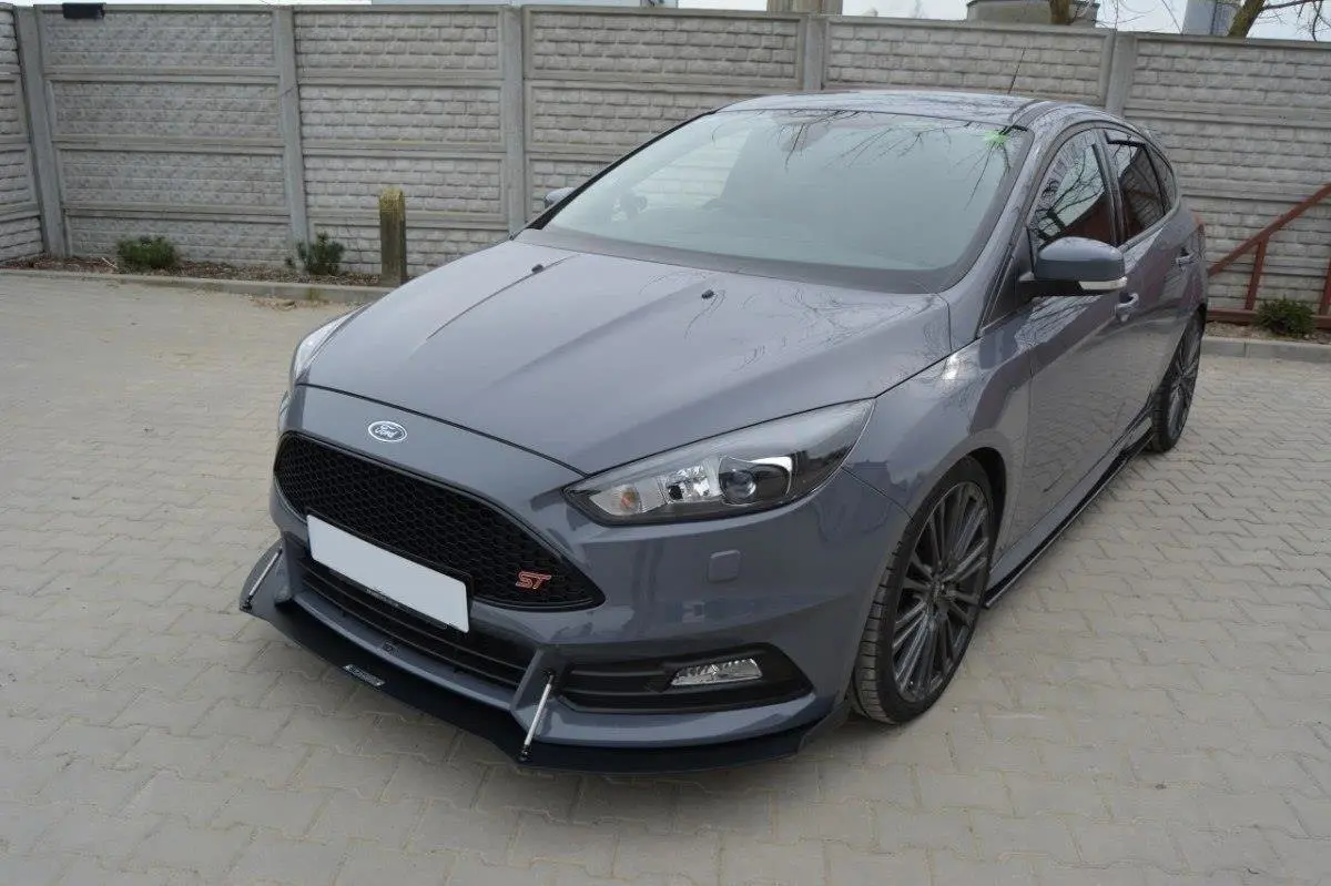 Frontspoiler Ford Focus III ST Facelift 2015-2018 │ V.2 Racing Black Edition – bilde 4