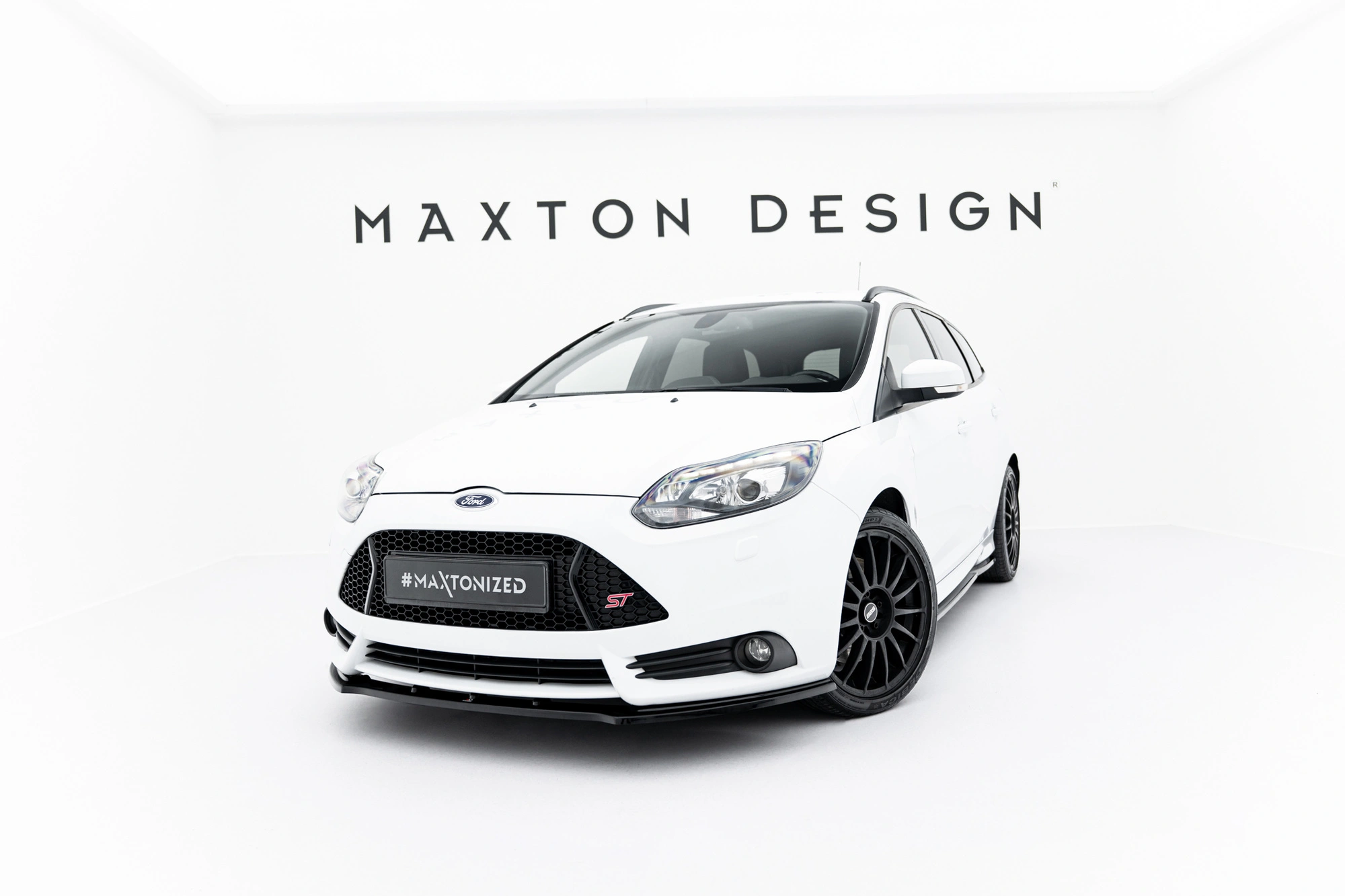 Frontspoiler Ford Focus MK3 ST 2012 - 2014 | V.1 Glossy Black Edition – bilde 3