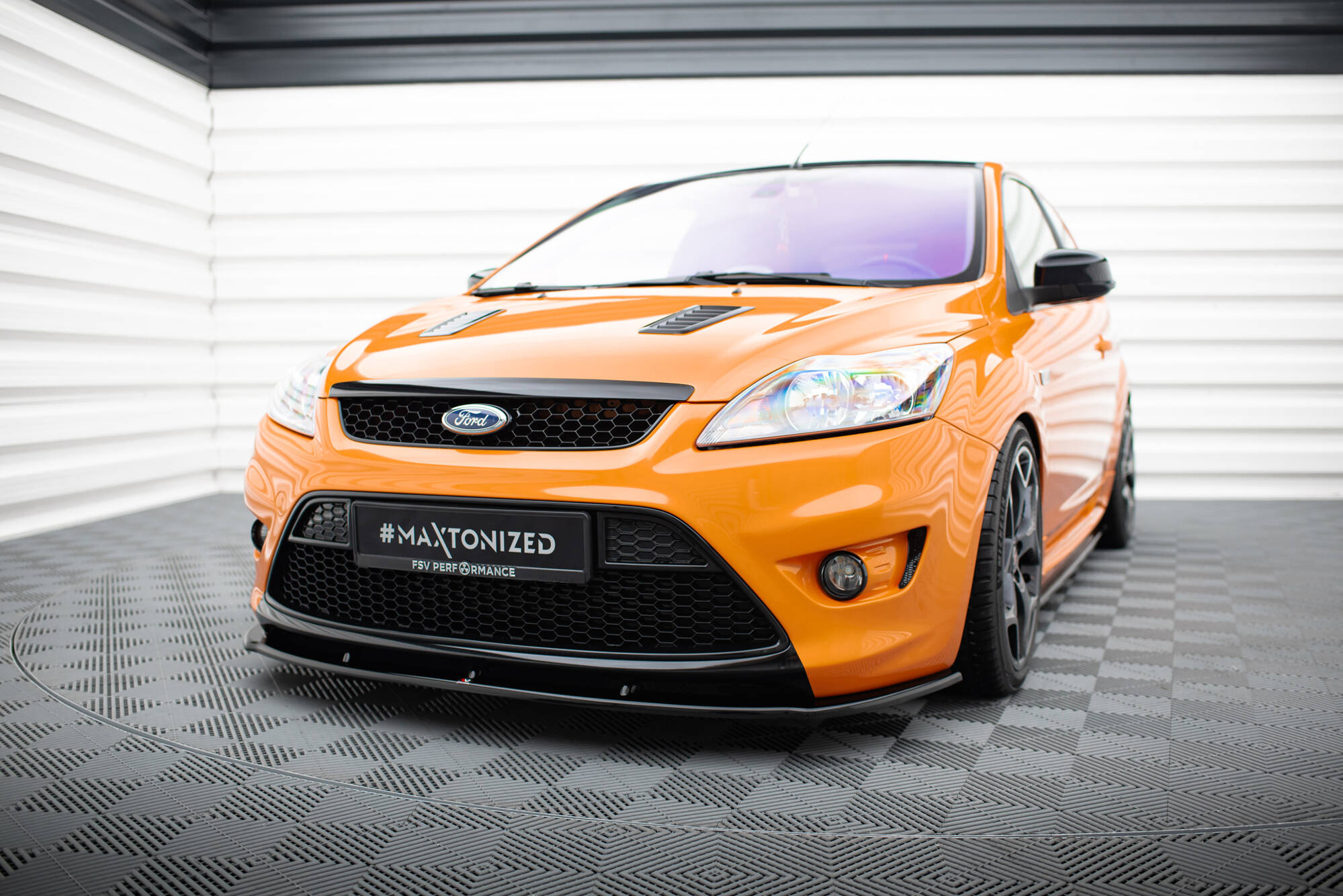 Frontspoiler Ford Focus ST II Facelift 2008 - 2011 | Sport Glossy Black Edition