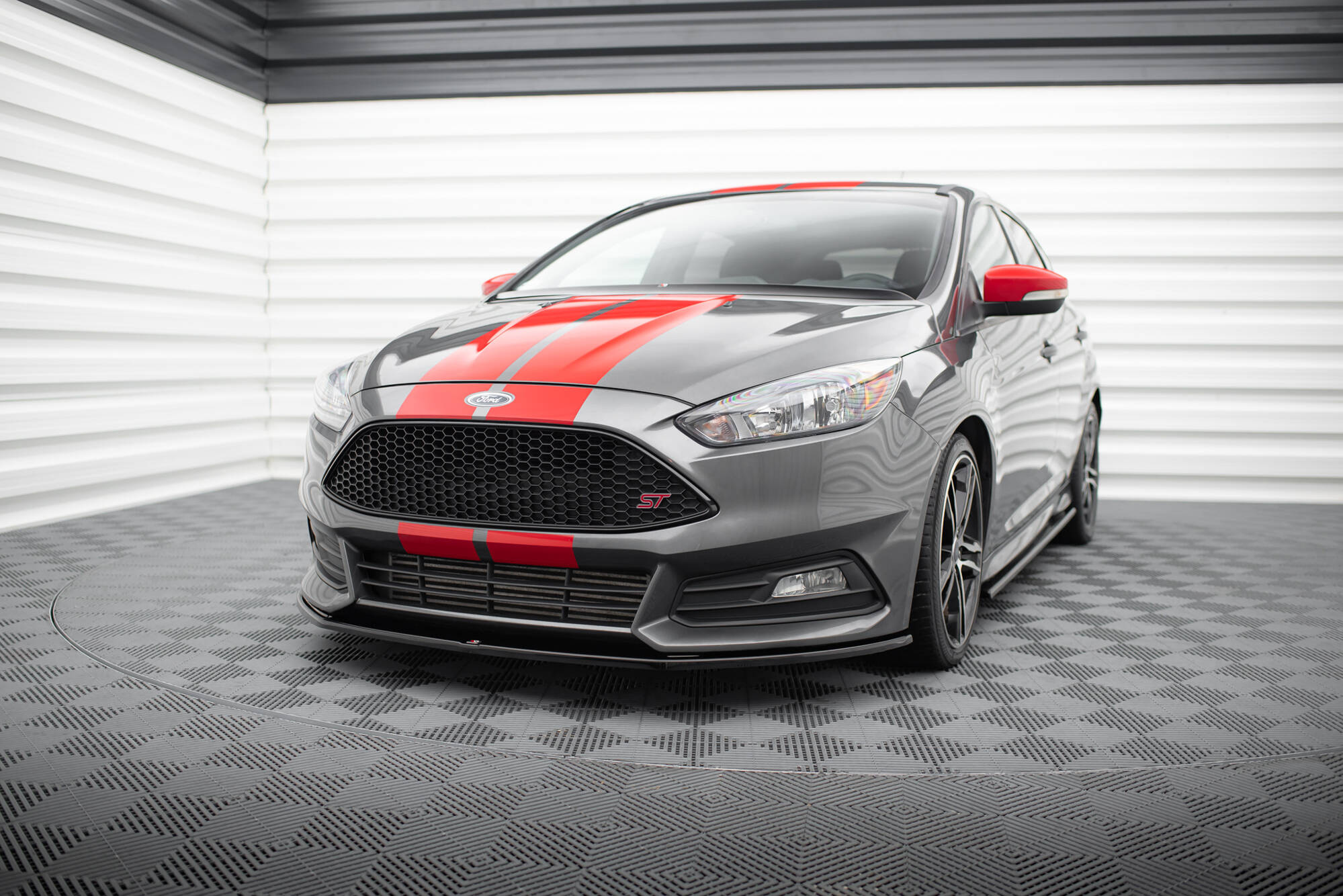 Frontspoiler Ford Focus ST III Facelift 2015 - 2018 | Sport Glossy Black Edition V2