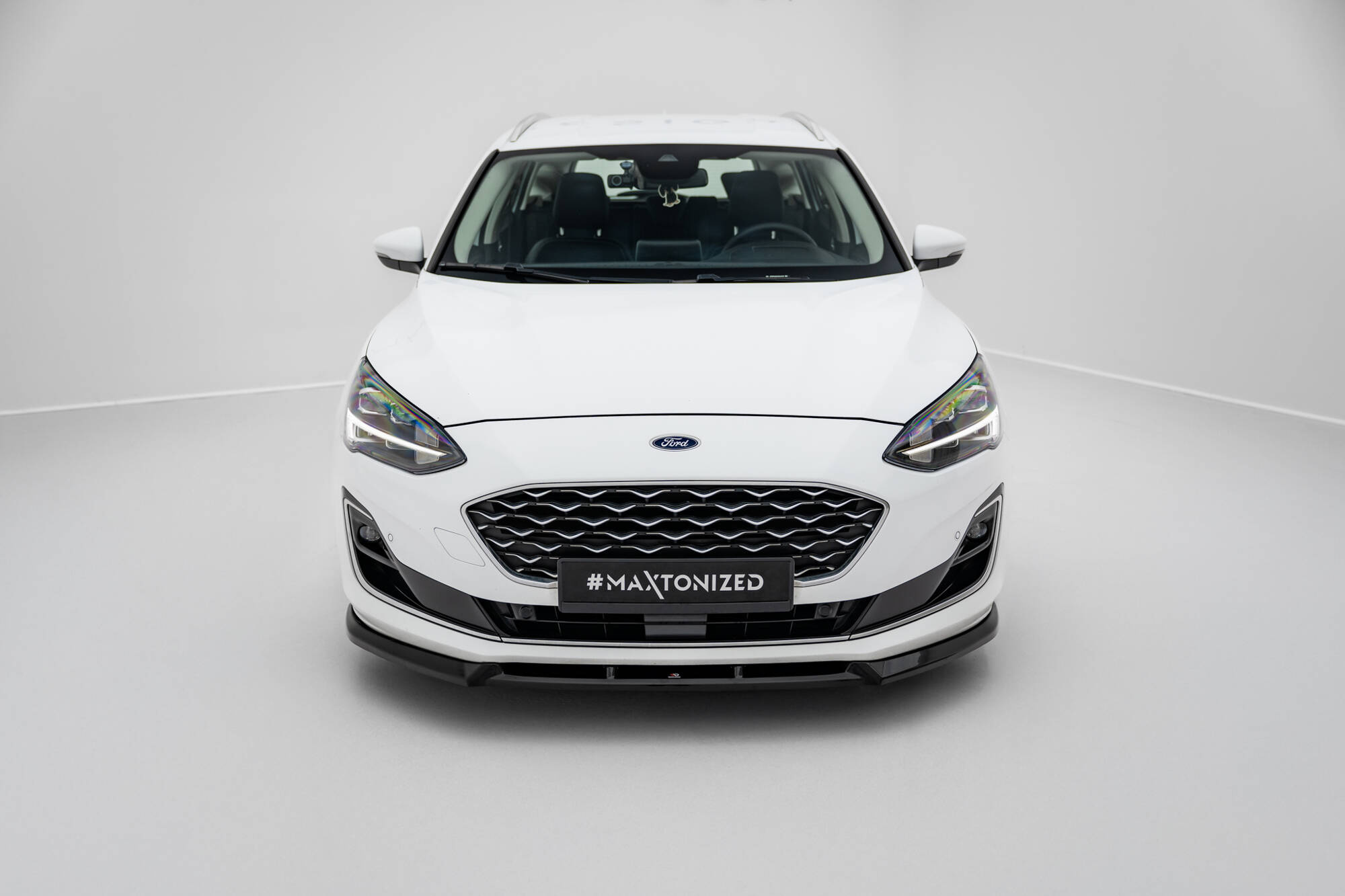 Frontspoiler Ford Focus Vignale IV 2018 - 2021 | V2 Sport Glossy Black Edition – bilde 2