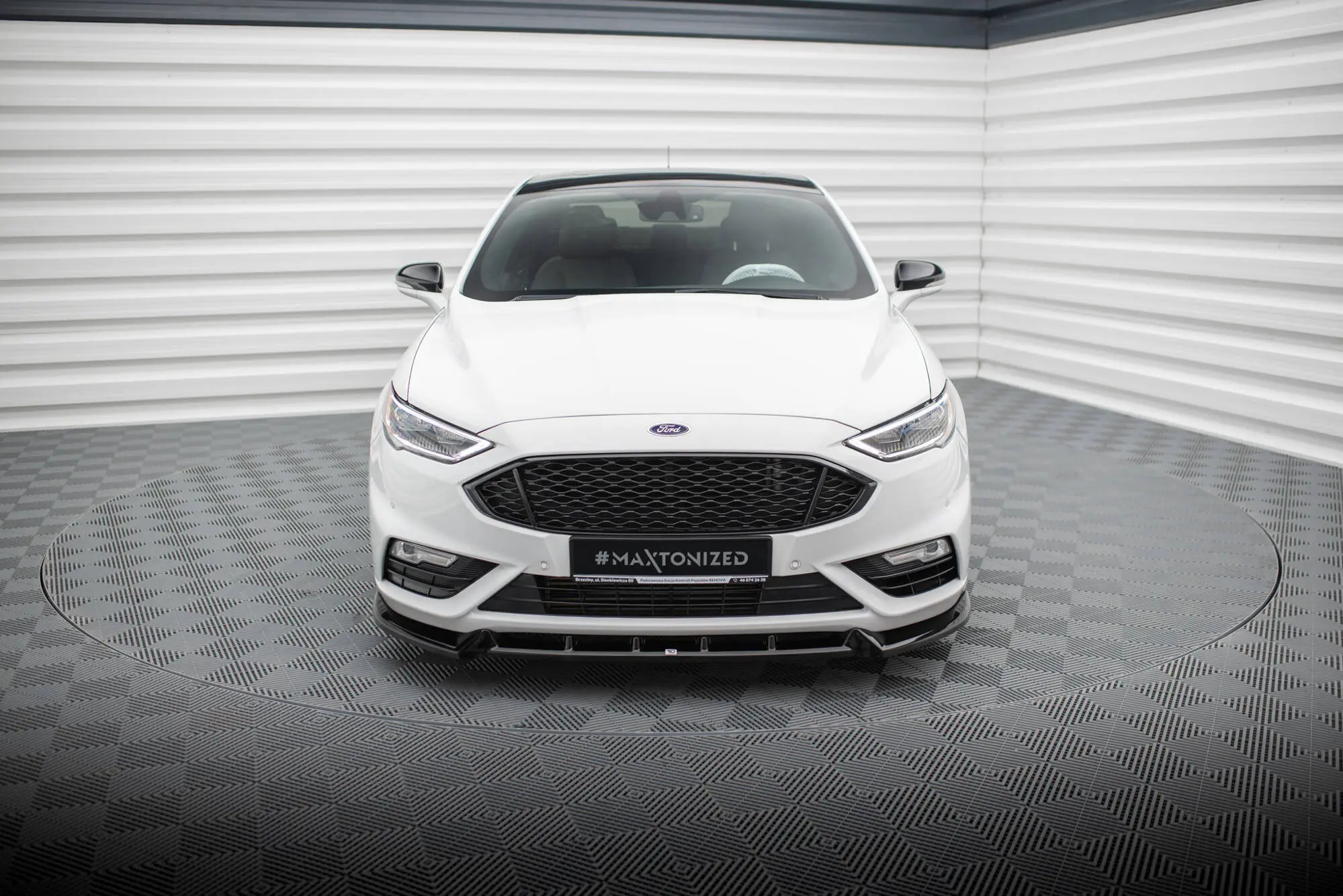 Frontspoiler Ford Mondeo Sport mk5 facelift 2019 - 2022 / Ford Fusion Sport (USA) mk2 facelift 2019 - 2020 | Glossy Black Edition – bilde 3