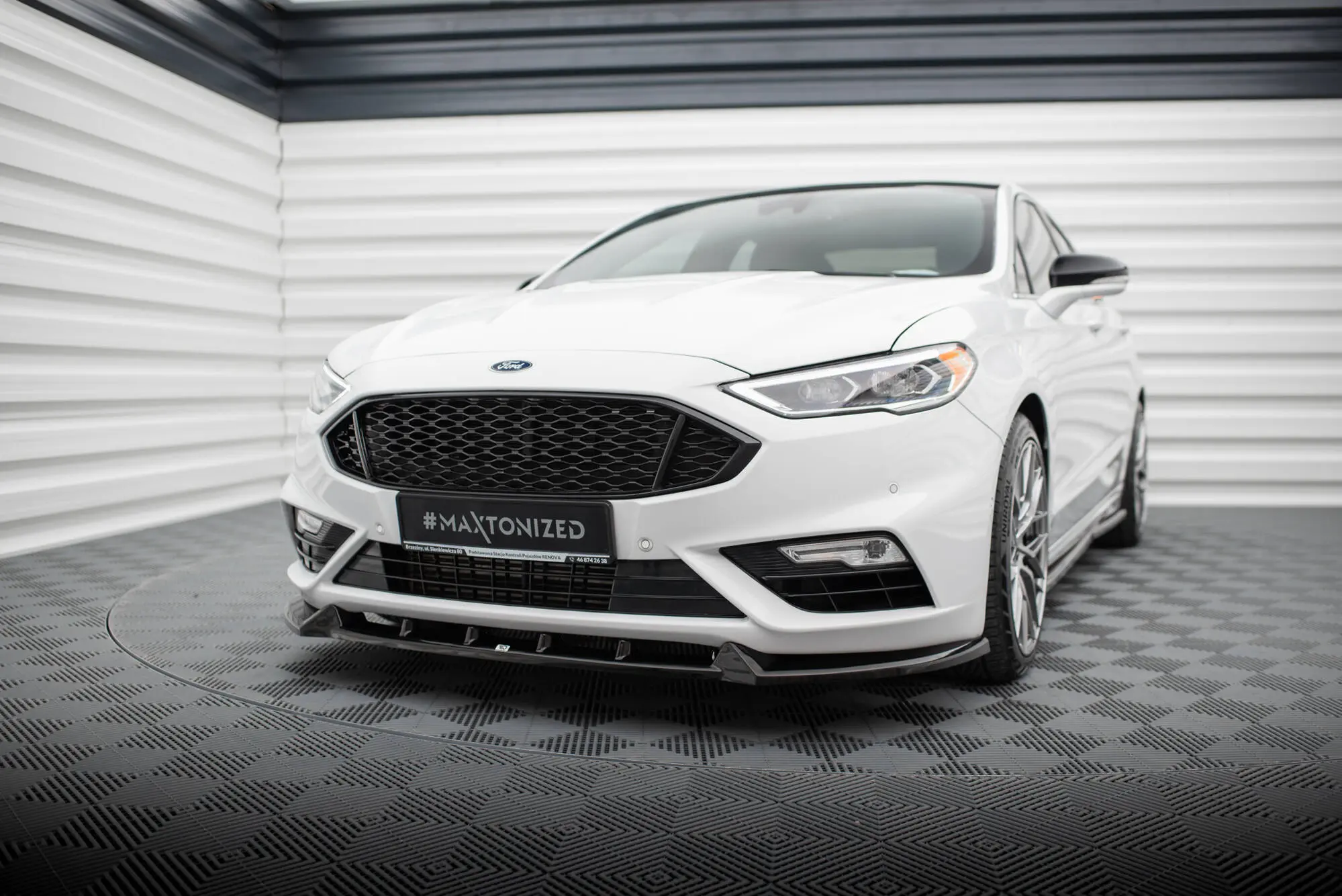 Frontspoiler Ford Mondeo Sport mk5 facelift 2019 - 2022 / Ford Fusion Sport (USA) mk2 facelift 2019 - 2020 | Glossy Black Edition – bilde 4