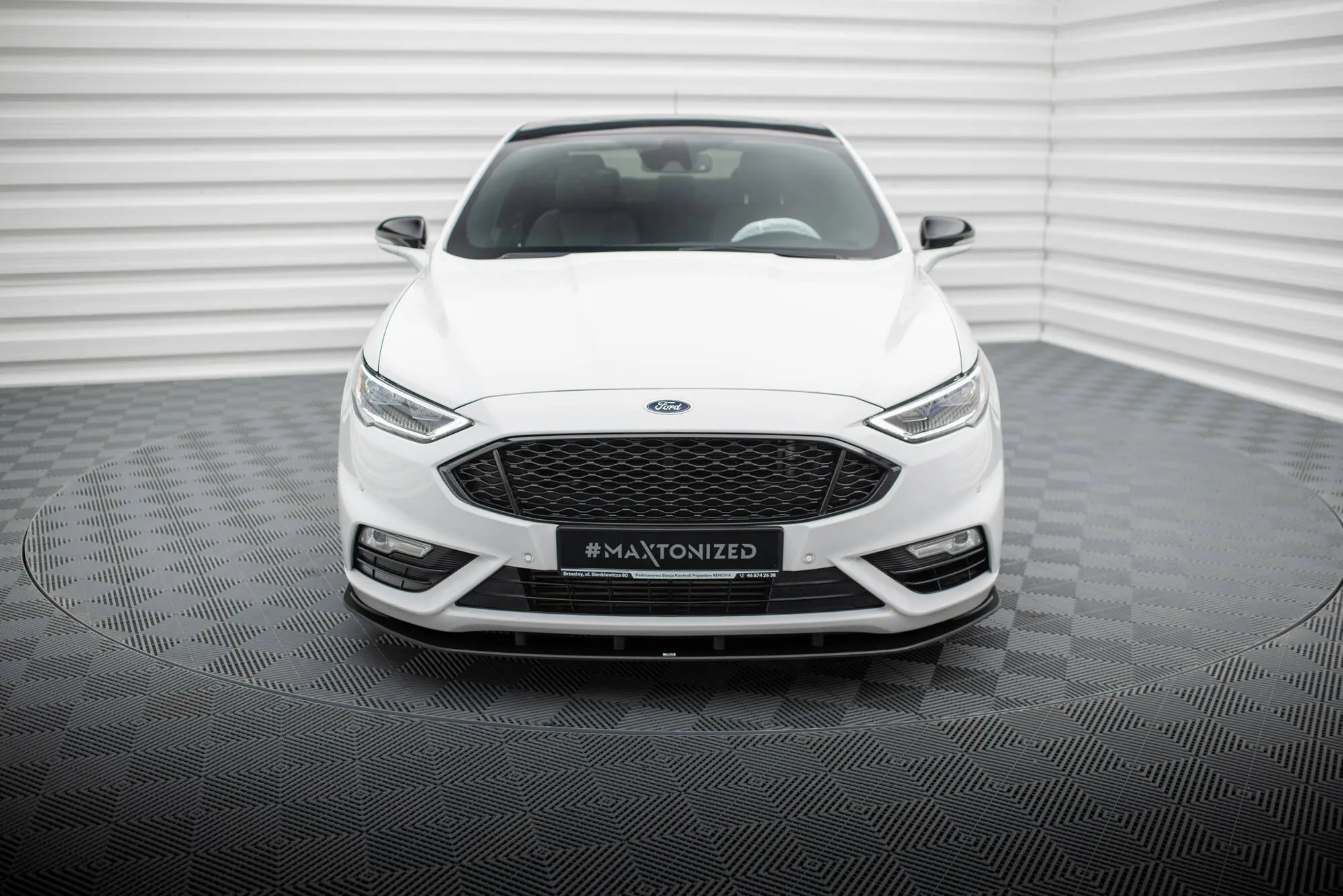 Frontspoiler Ford Mondeo Sport V facelift 2019 - 2022 / Ford Fusion Sport (usa) II facelift 2019 - 2020 | Street Pro Black Edition – bilde 2