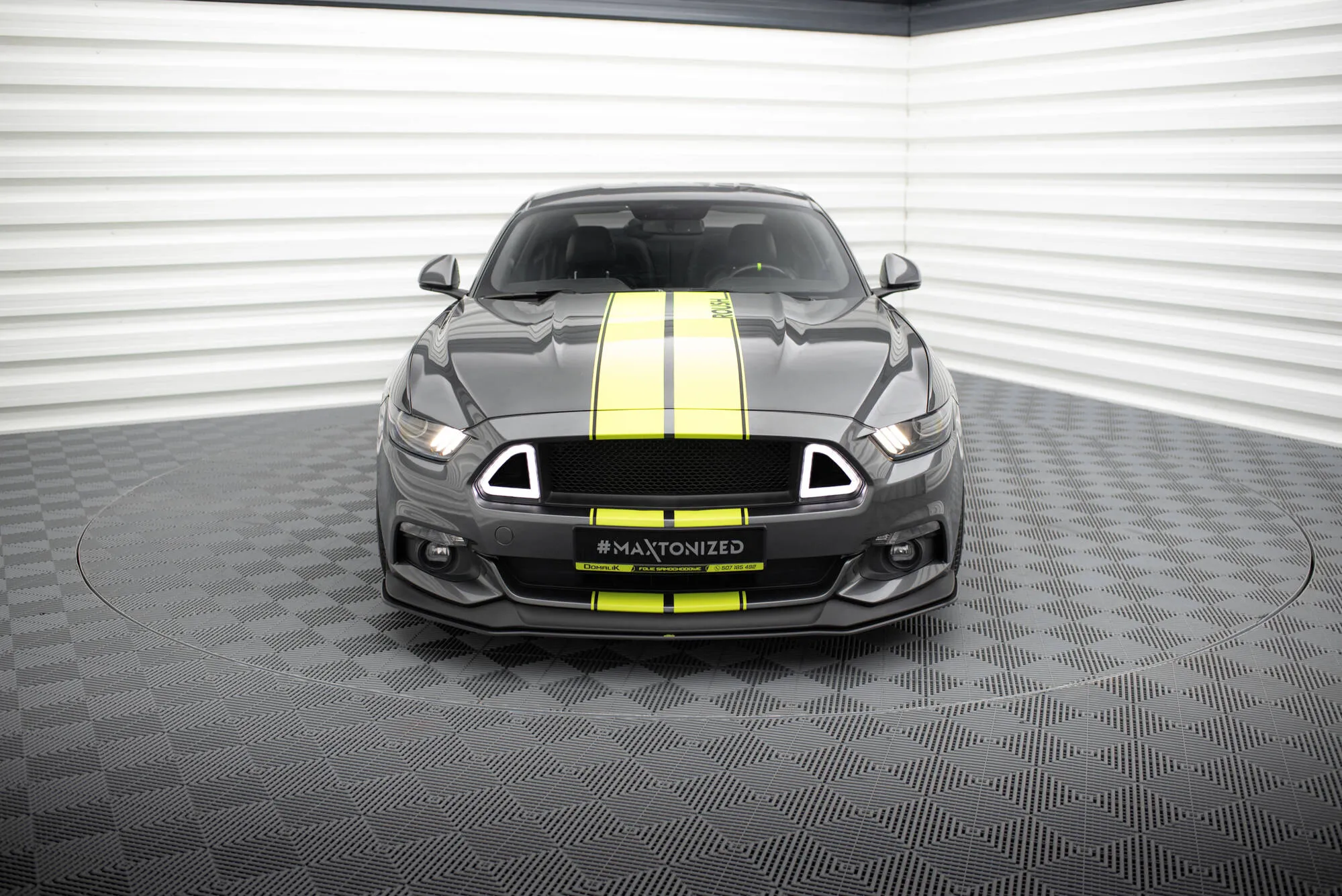 Frontspoiler Ford Mustang GT VI 2014 - 2017 | Street Pro Black Edition – bilde 2