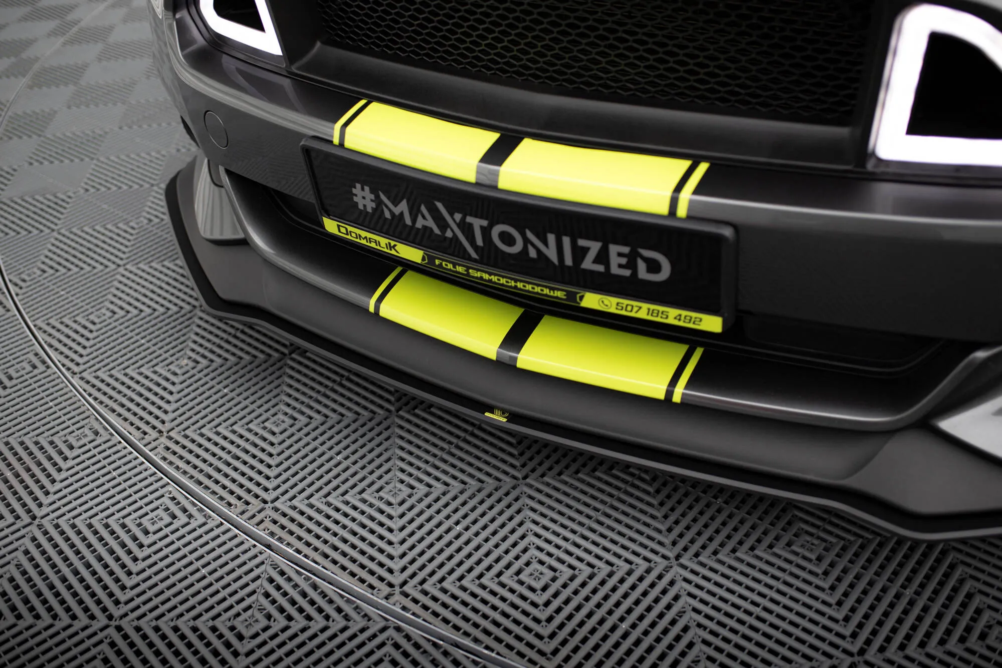 Frontspoiler Ford Mustang GT VI 2014 - 2017 | Street Pro Black Edition – bilde 3