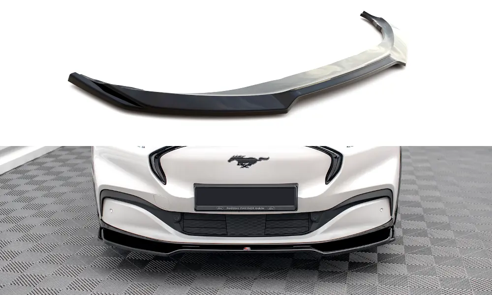 Frontspoiler Ford Mustang Mach-E 2020-> | V.2 Glossy Black Edition – bilde 4