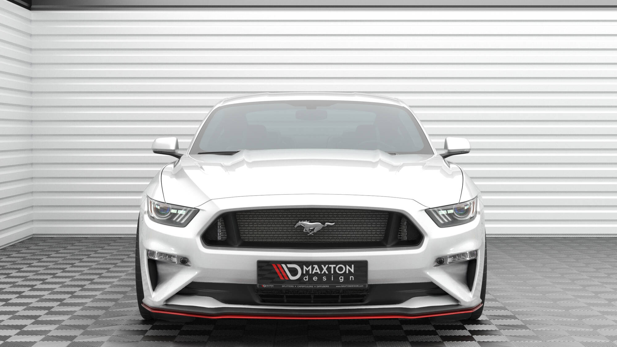 Frontspoiler Ford Mustang VI Facelift 2017 - 2023 | Sport Glossy Black Edition V2 – bilde 2