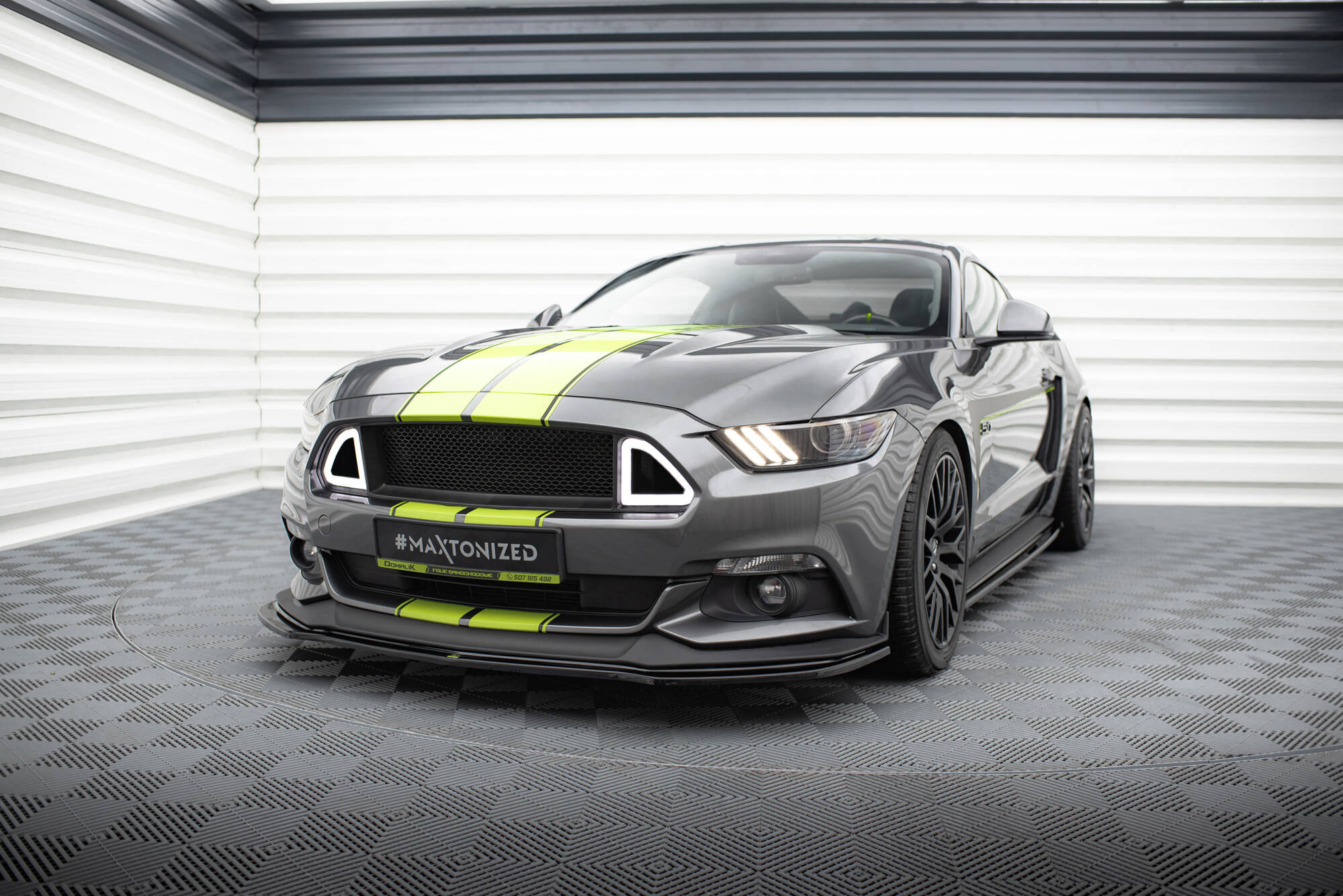 Frontspoiler Ford Mustang VI GT 2014 - 2017 | Sport Glossy Black Edition