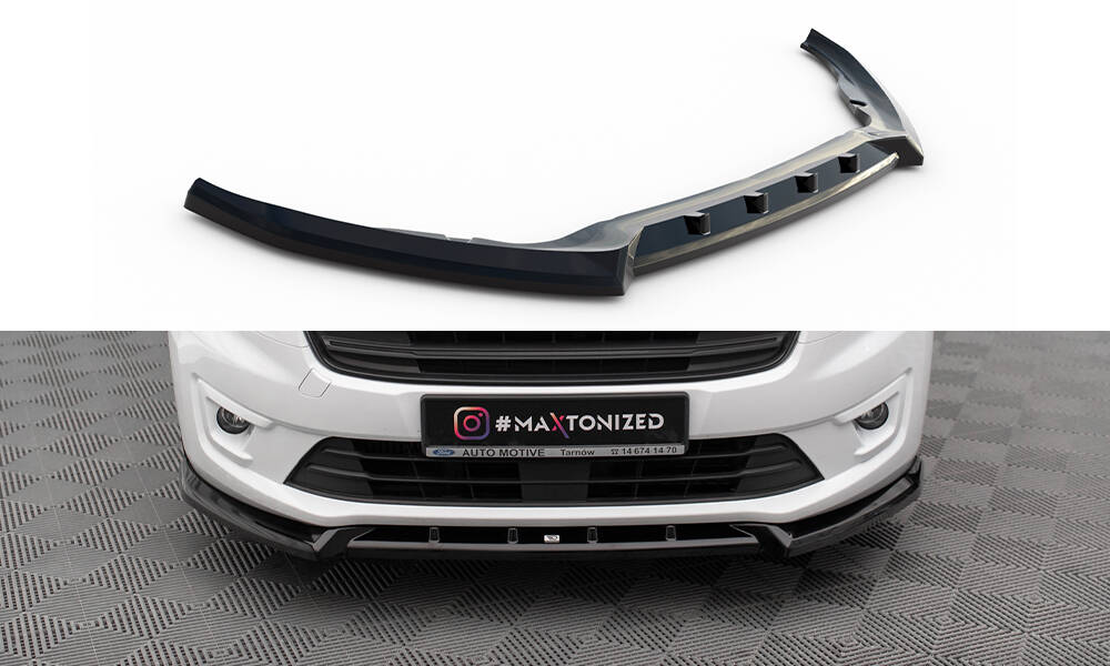 Frontspoiler Ford Transit Connect II Facelift 2017 - 2022 | V.2 Glossy Black Edition – bilde 3