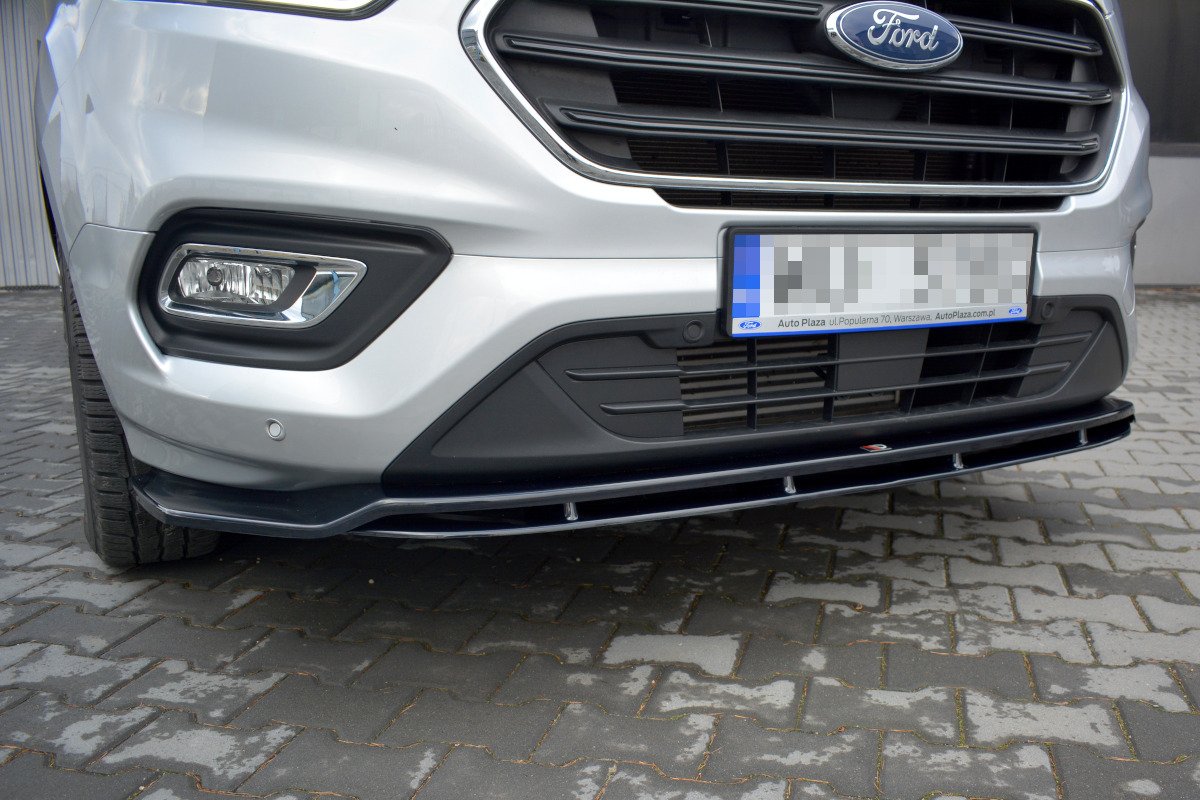 Frontspoiler Ford Transit Custom I Facelift 2017 - 2023 | Glossy Black Edition