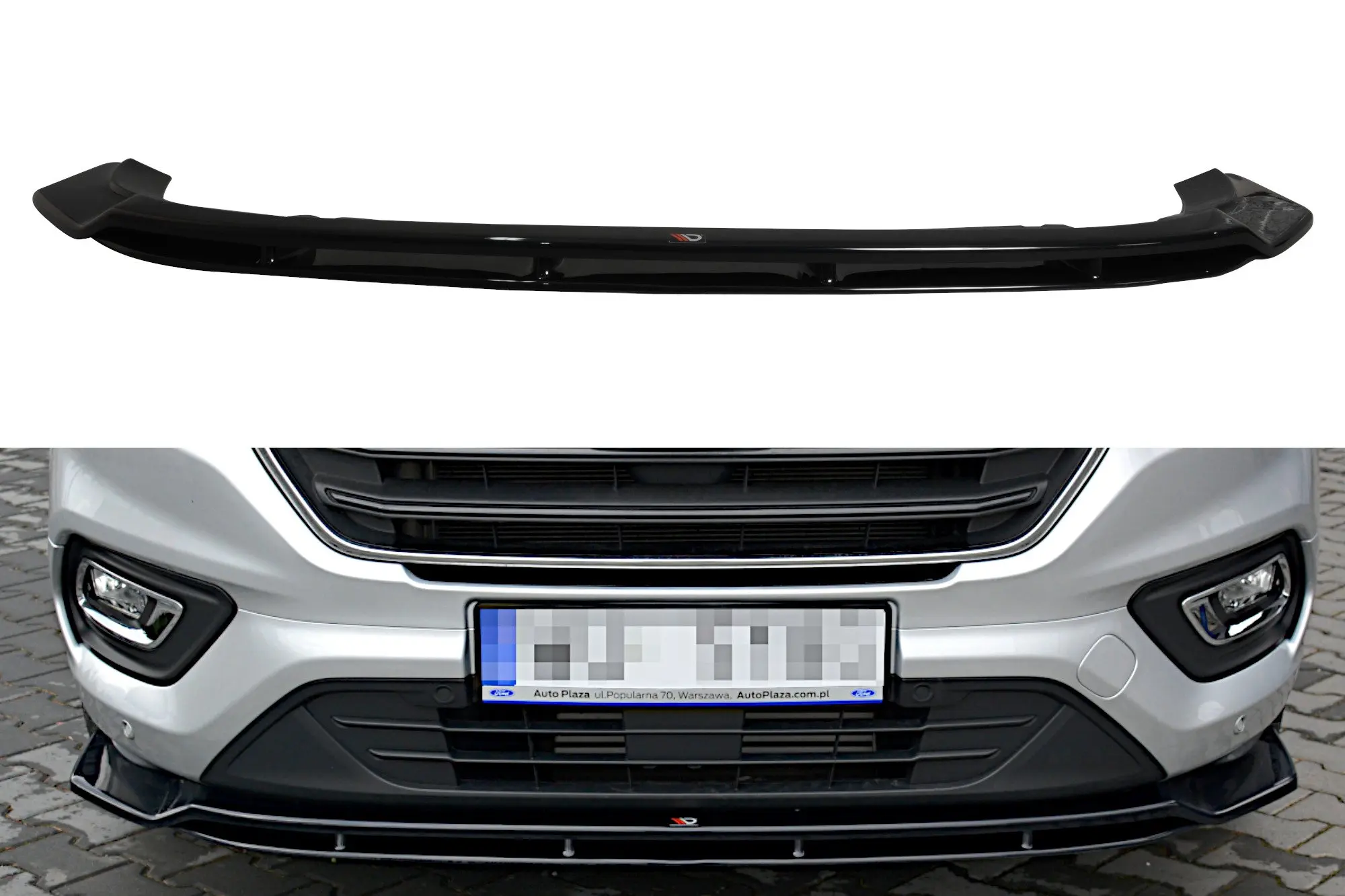 Frontspoiler Ford Transit Custom I Facelift 2017 - 2023 | Glossy Black Edition – bilde 2