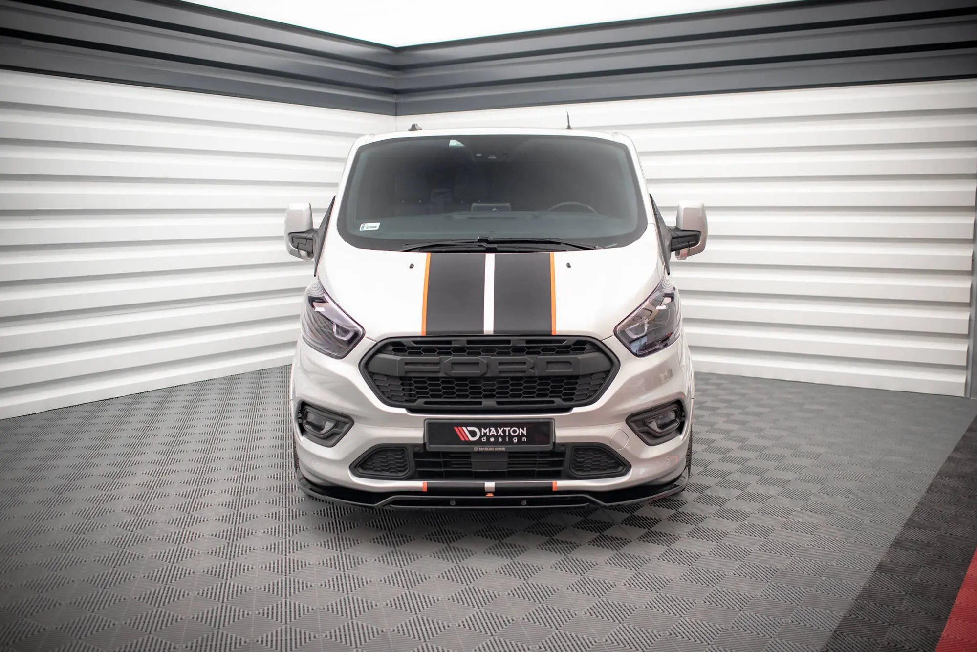 Frontspoiler Ford Transit Custom I Facelift 2017 - 2023 | Glossy Black Edition – bilde 3
