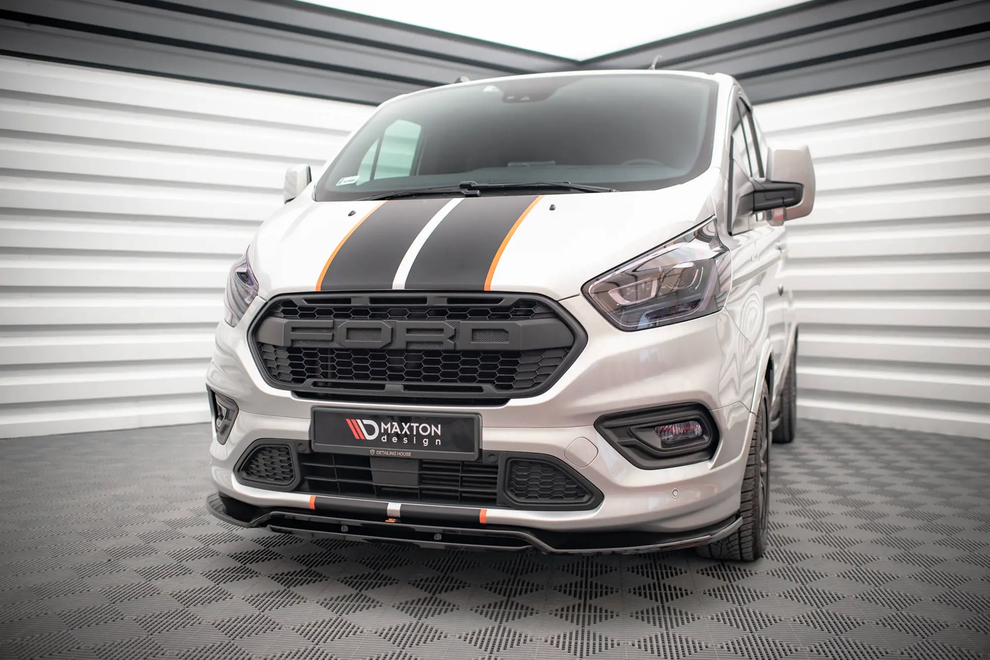 Frontspoiler Ford Transit Custom I Facelift 2017 - 2023 | Glossy Black Edition – bilde 4