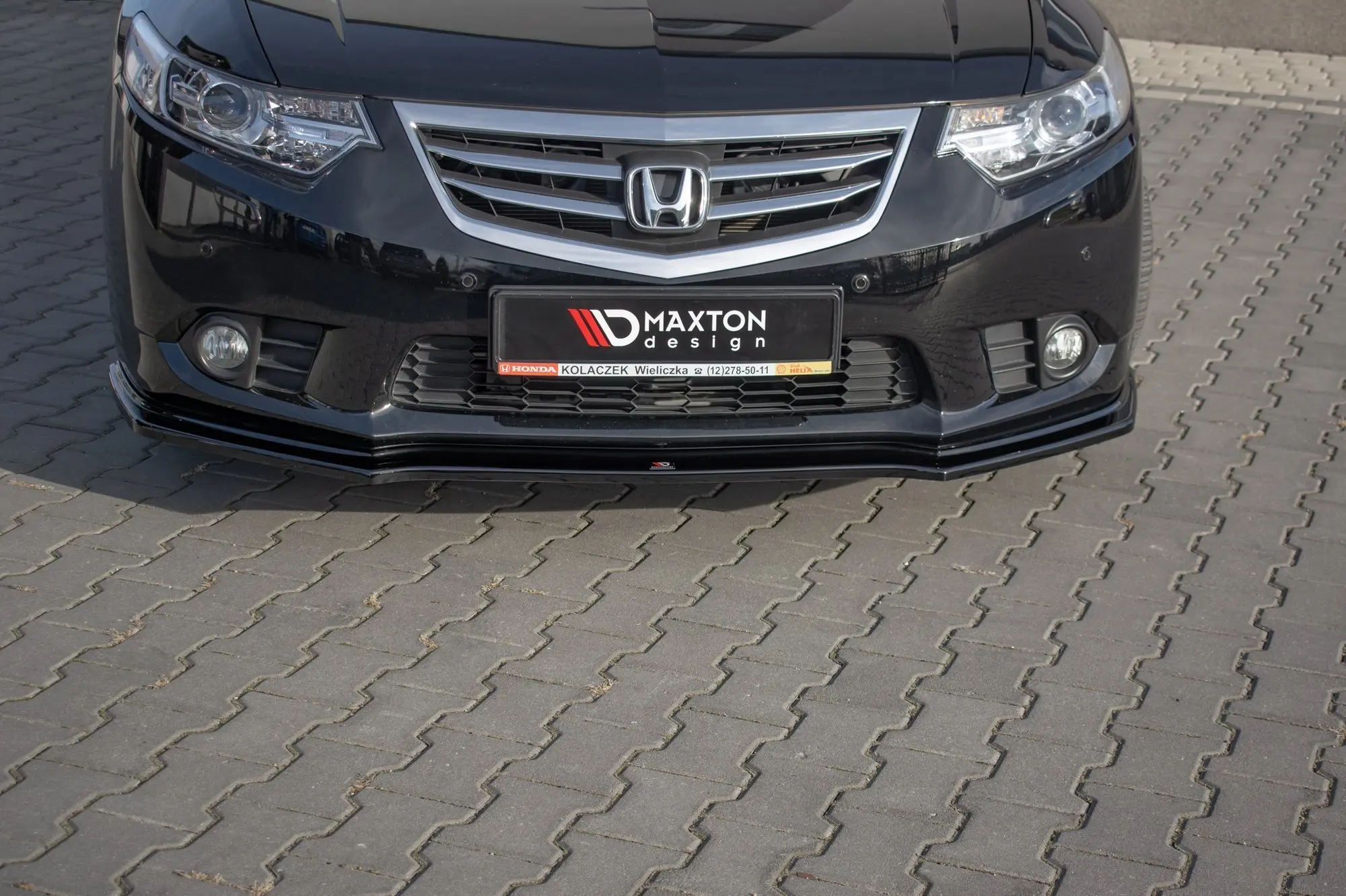 Frontspoiler Honda Accord VIII ( CU series) Facelift 2011-2015 | Glossy Black Edition