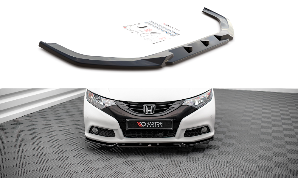 Frontspoiler Honda Civic IX 2011-2014 | V.2 Glossy Black Edition – bilde 2