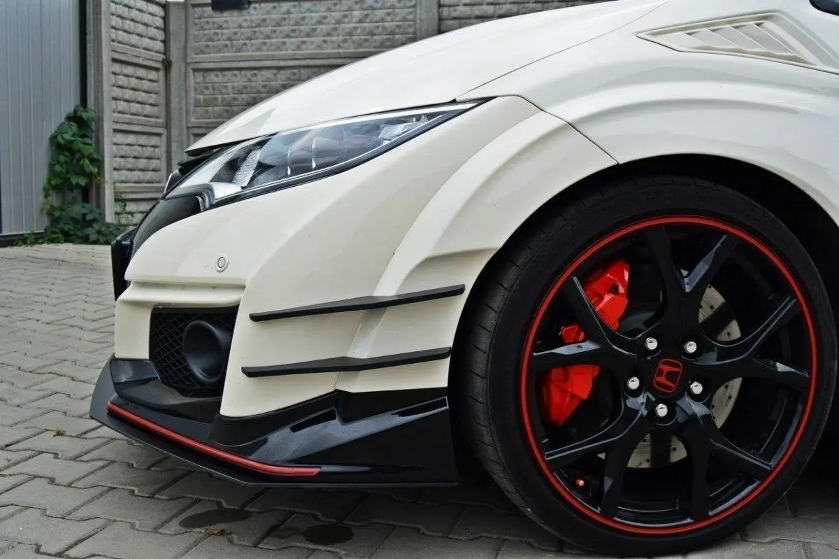 Frontspoiler Honda Civic IX Type-R 2015-2017 | V.1 Racing Black Edition – bilde 4