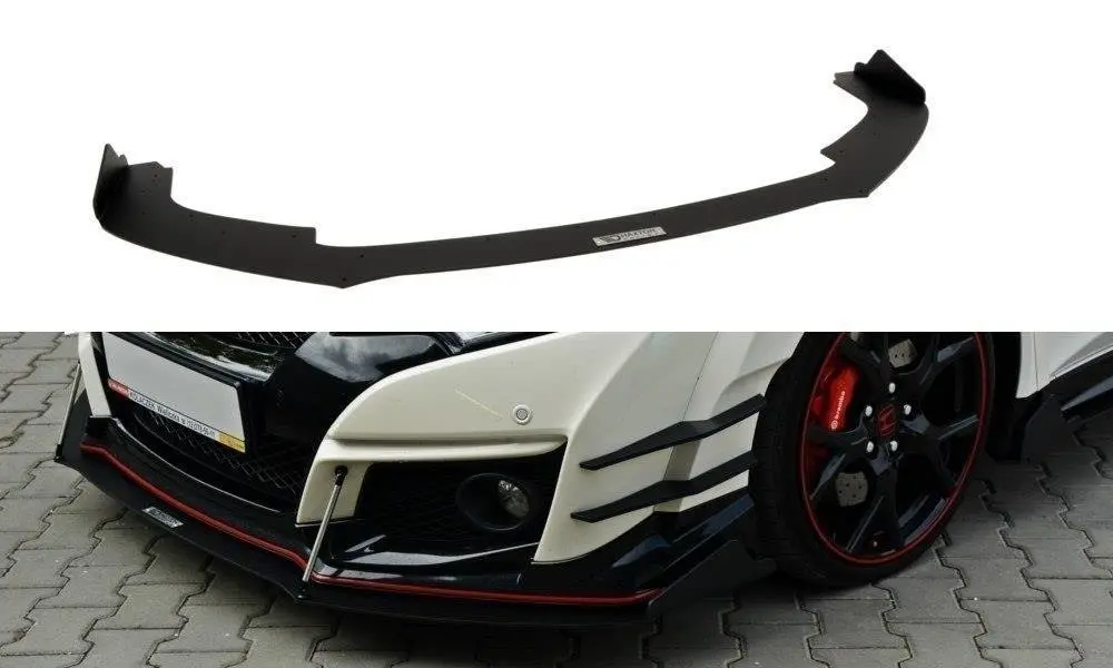 Frontspoiler Honda Civic IX Type-R 2015-2017 | V.2 Racing Black Edition – bilde 2