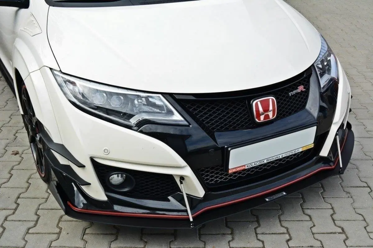 Frontspoiler Honda Civic IX Type-R 2015-2017 | V.2 Racing Black Edition – bilde 3