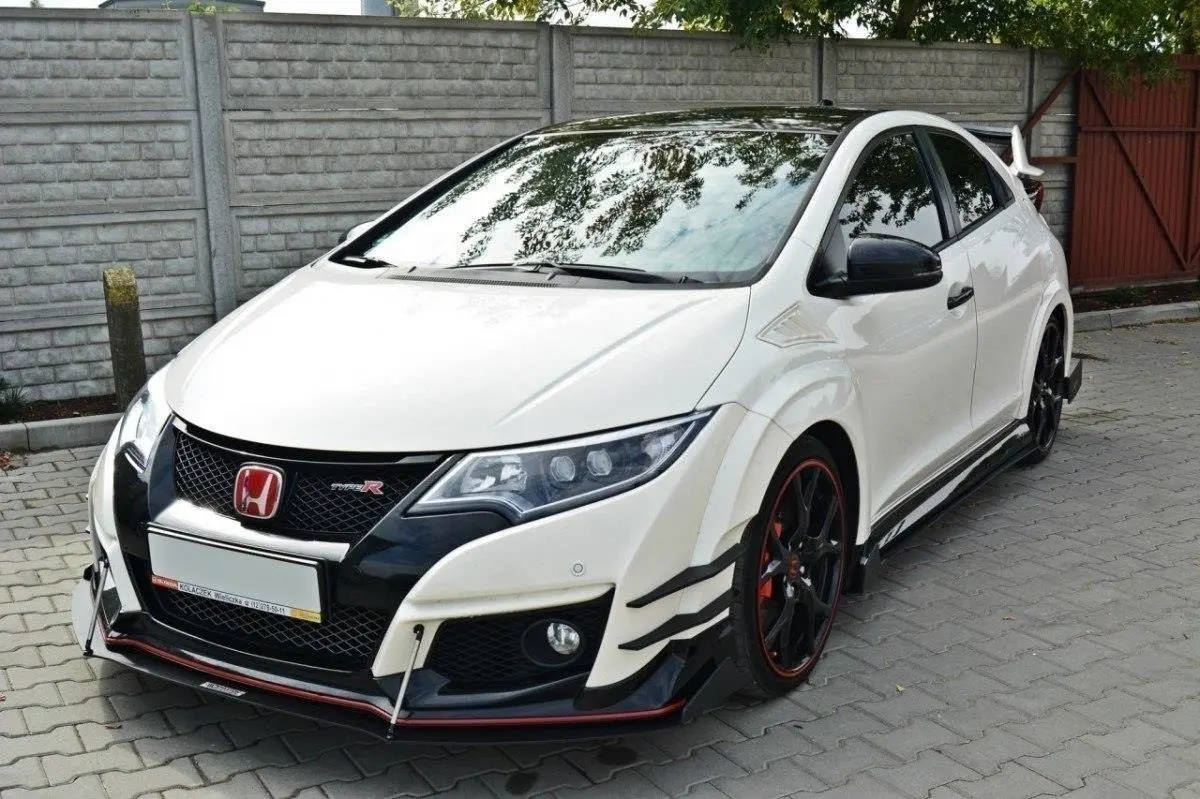 Frontspoiler Honda Civic IX Type-R 2015-2017 | V.2 Racing Black Edition – bilde 5
