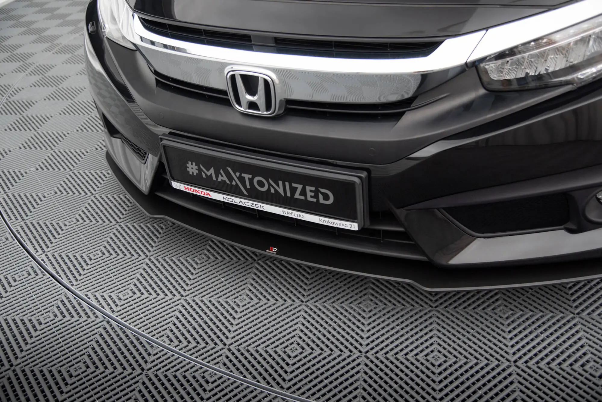 Frontspoiler Honda Civic mk10 2017 - 2022 | Street Pro Black Edition