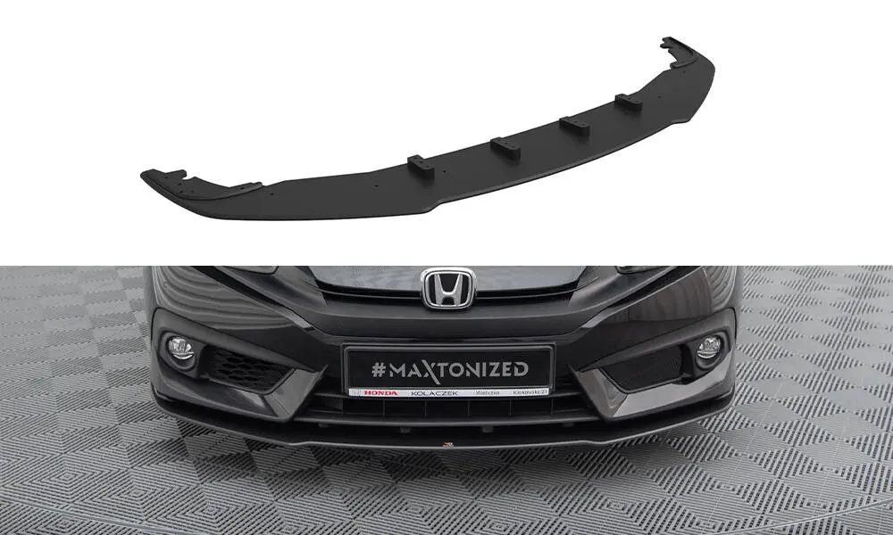 Frontspoiler Honda Civic mk10 2017 - 2022 | Street Pro Black Edition – bilde 2