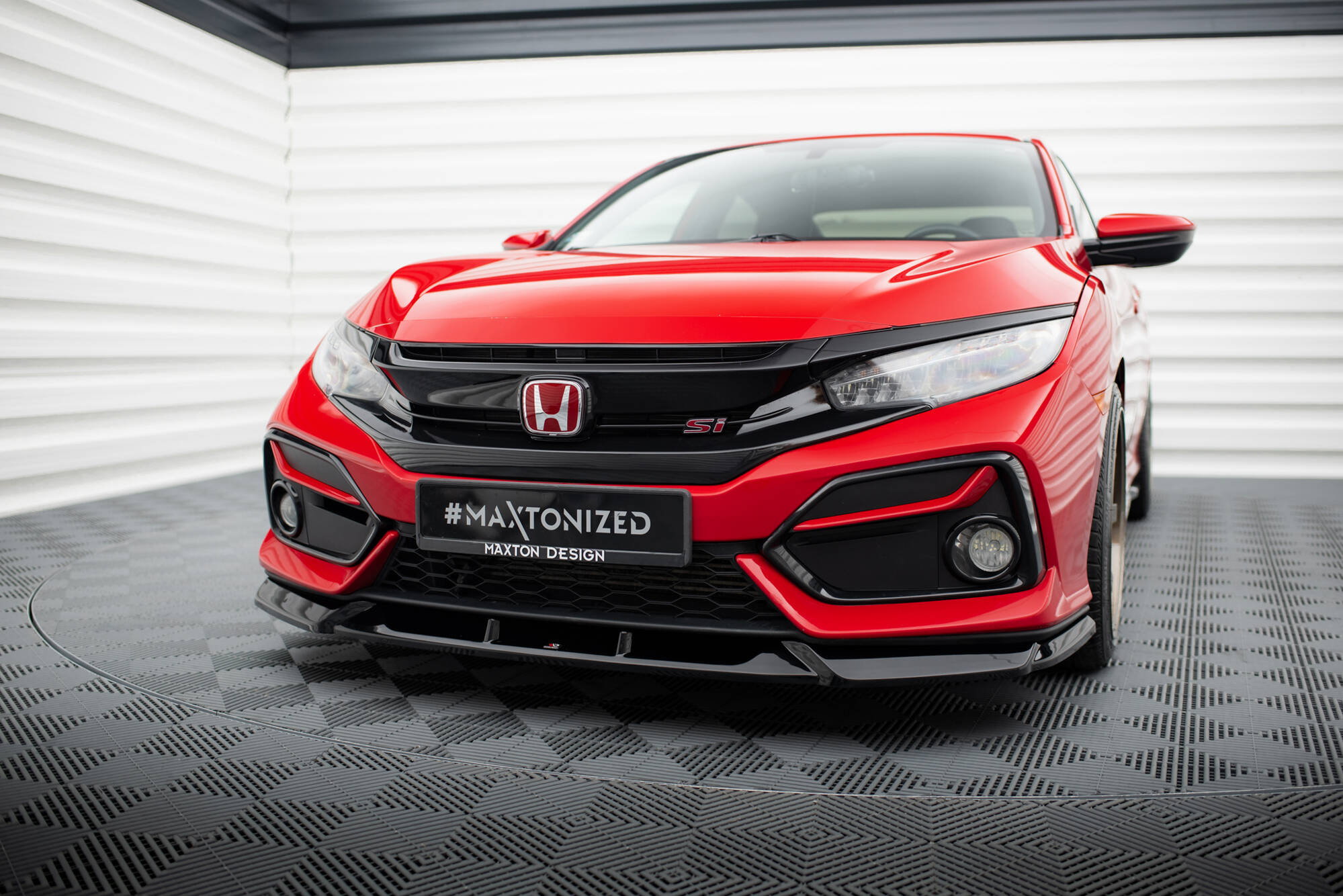 Frontspoiler Honda Civic SI X 2017 - 2022 | Sport Glossy Black Edition