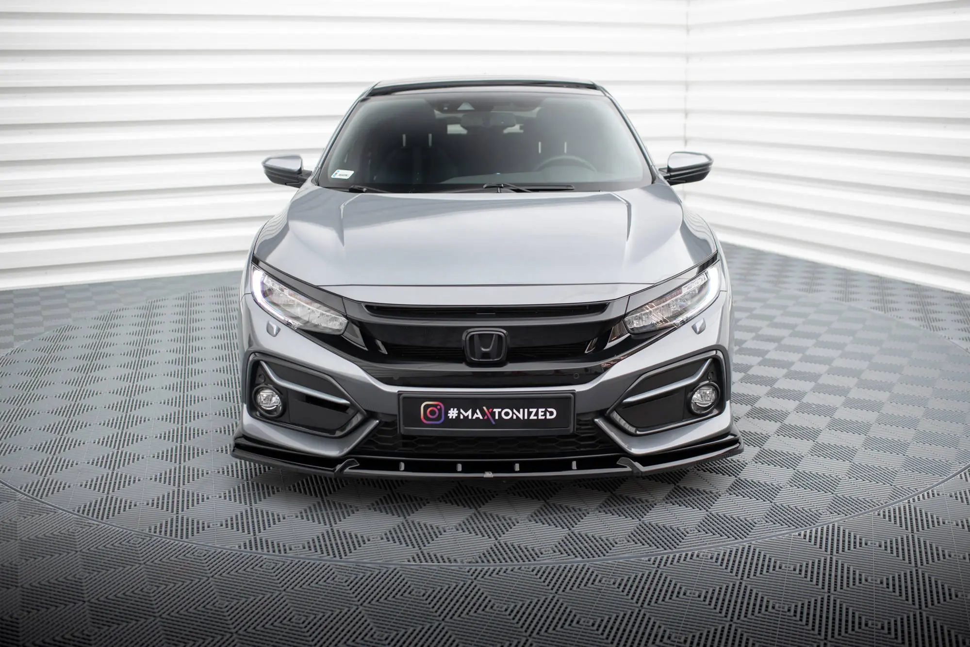 Frontspoiler Honda Civic Sport Mk10 2020-2023 | Glossy Black Edition – bilde 2