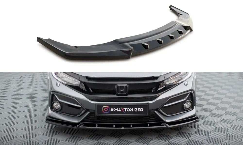 Frontspoiler Honda Civic Sport Mk10 2020-2023 | Glossy Black Edition – bilde 3