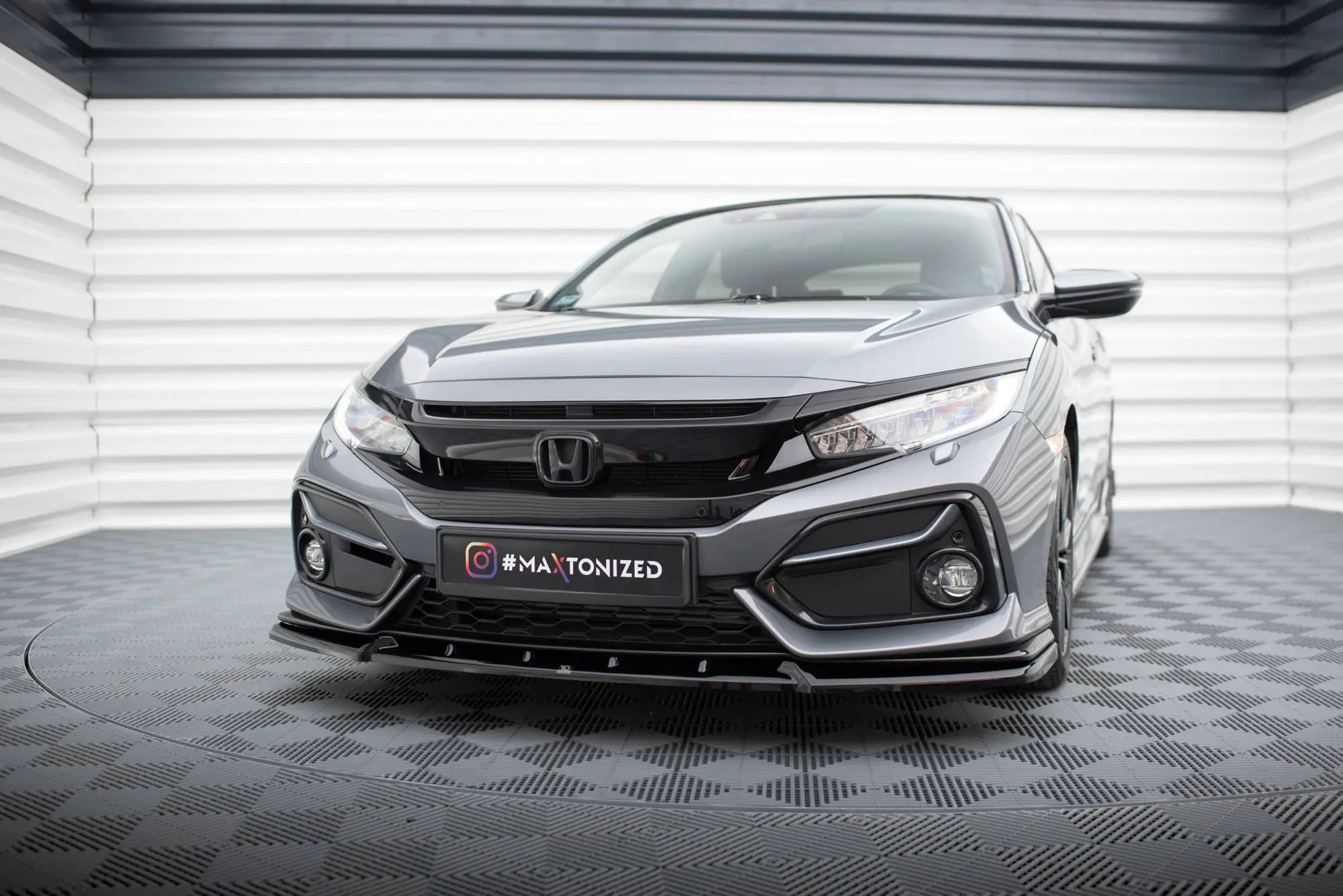 Frontspoiler Honda Civic Sport Mk10 2020-2023 | Glossy Black Edition – bilde 4