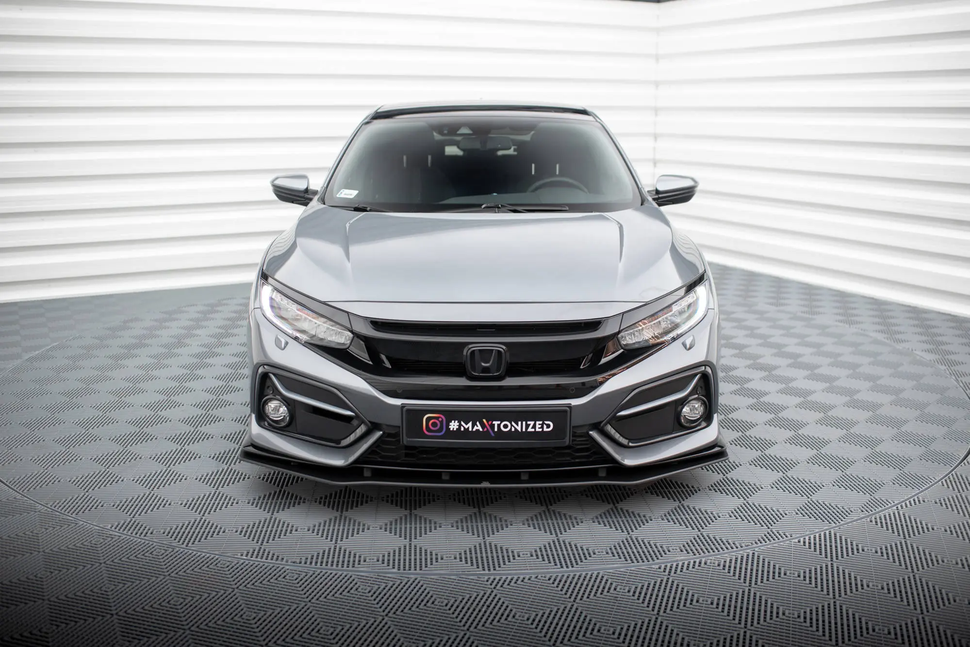 Frontspoiler Honda Civic Sport Mk10 2020-2023 | Street Pro Black Edition