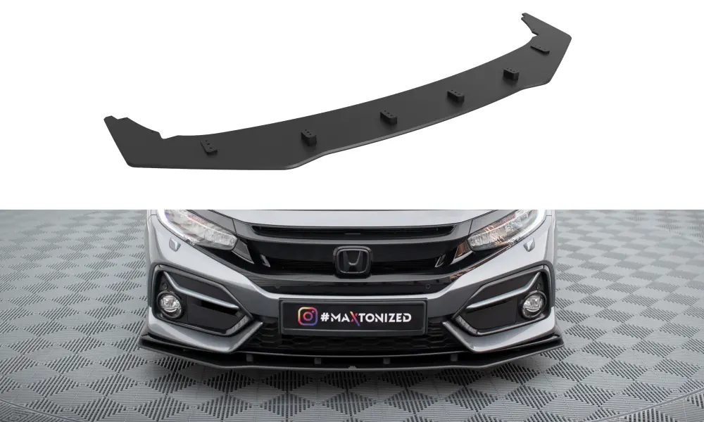 Frontspoiler Honda Civic Sport Mk10 2020-2023 | Street Pro Black Edition – bilde 2