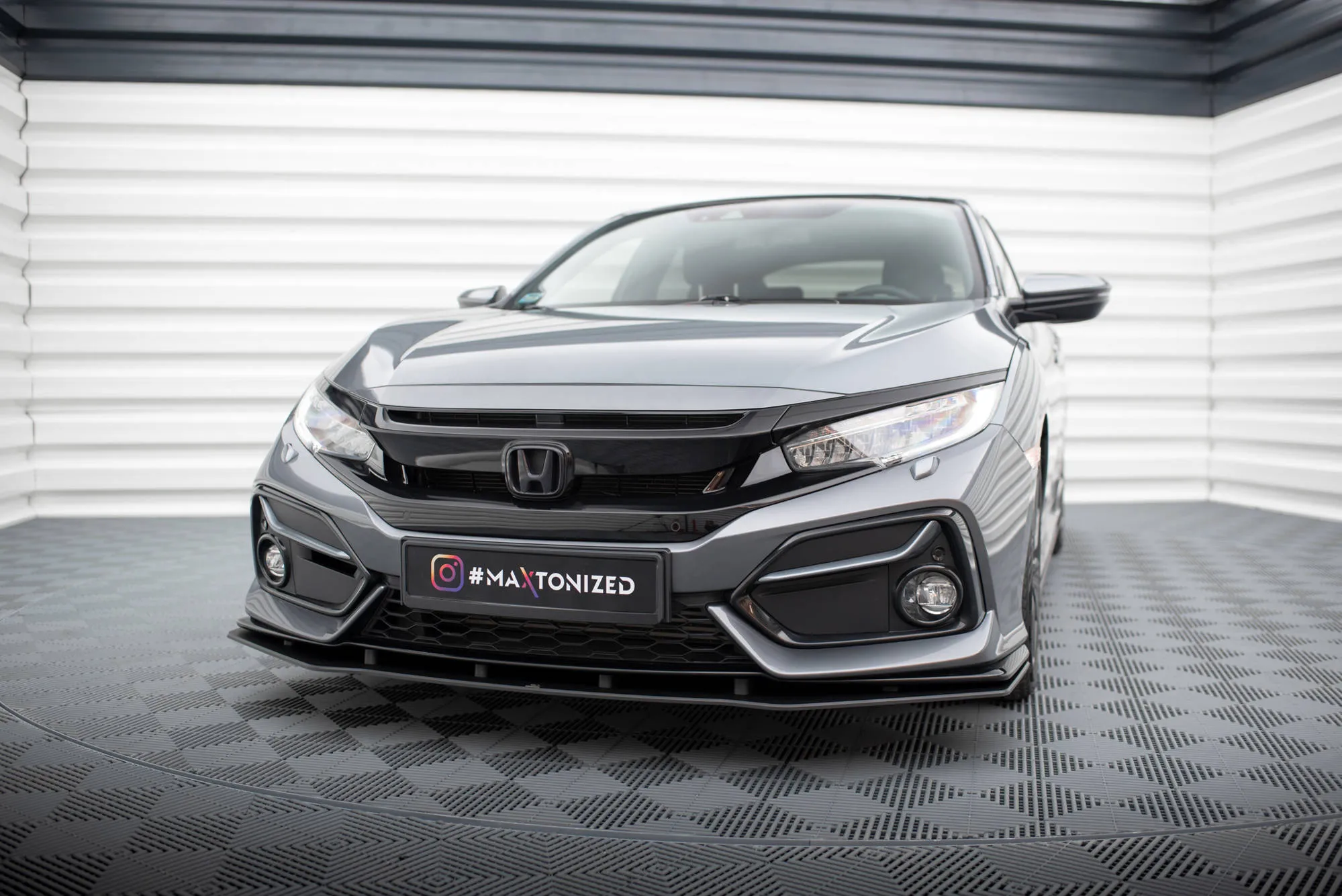 Frontspoiler Honda Civic Sport Mk10 2020-2023 | Street Pro Black Edition