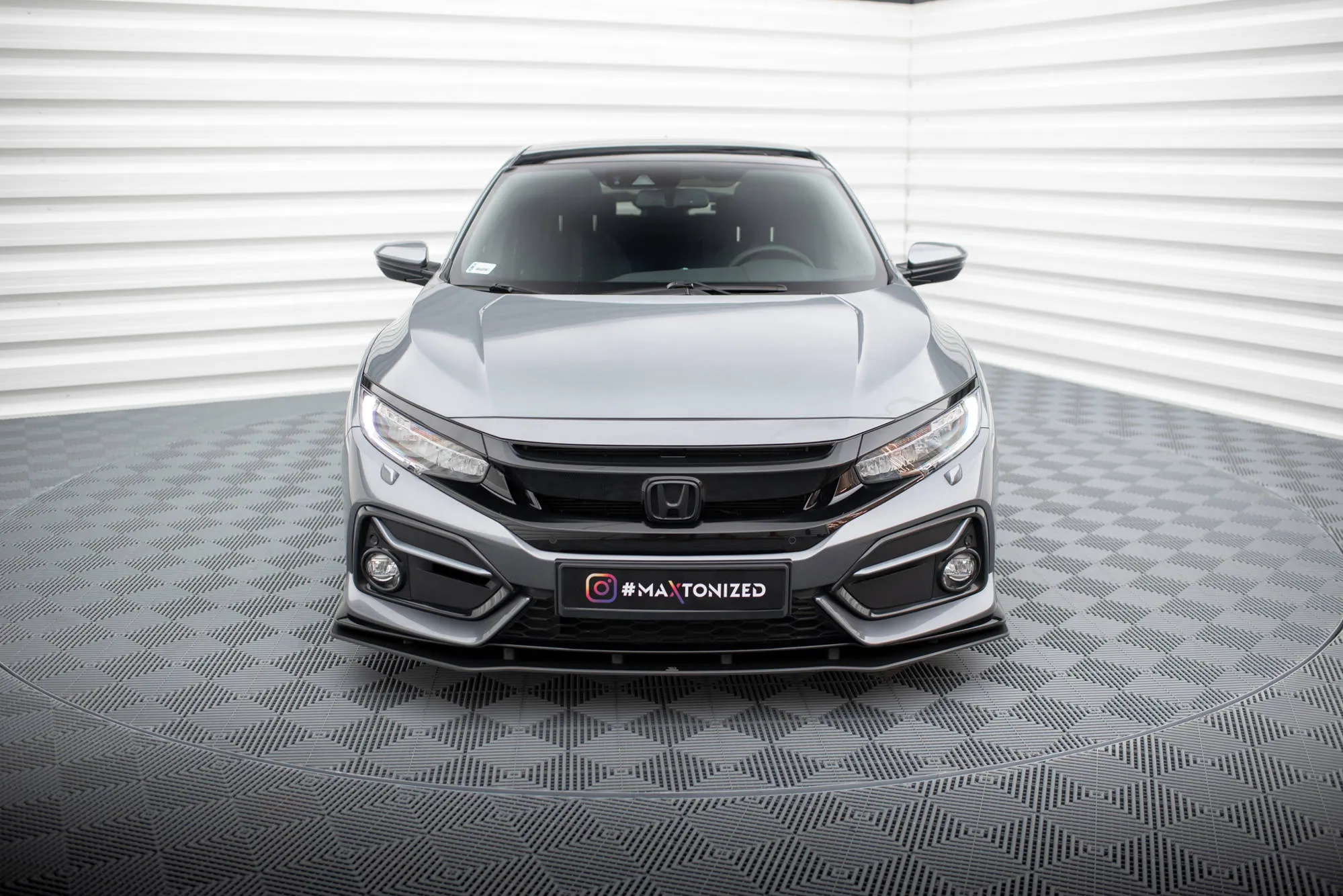 Frontspoiler Honda Civic Sport Mk10 2020-2023 | Street Pro Black Edition – bilde 2
