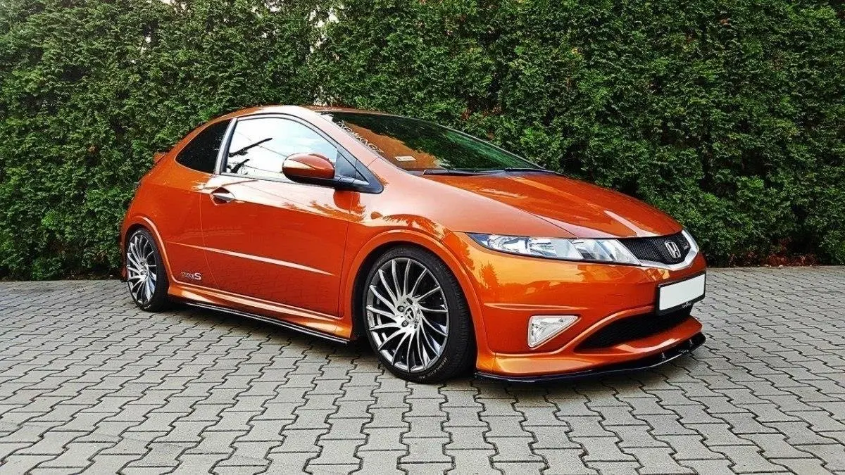 Frontspoiler Honda Civic Type-S / Type- R 2006-2011 | Glossy Black Edition – bilde 4