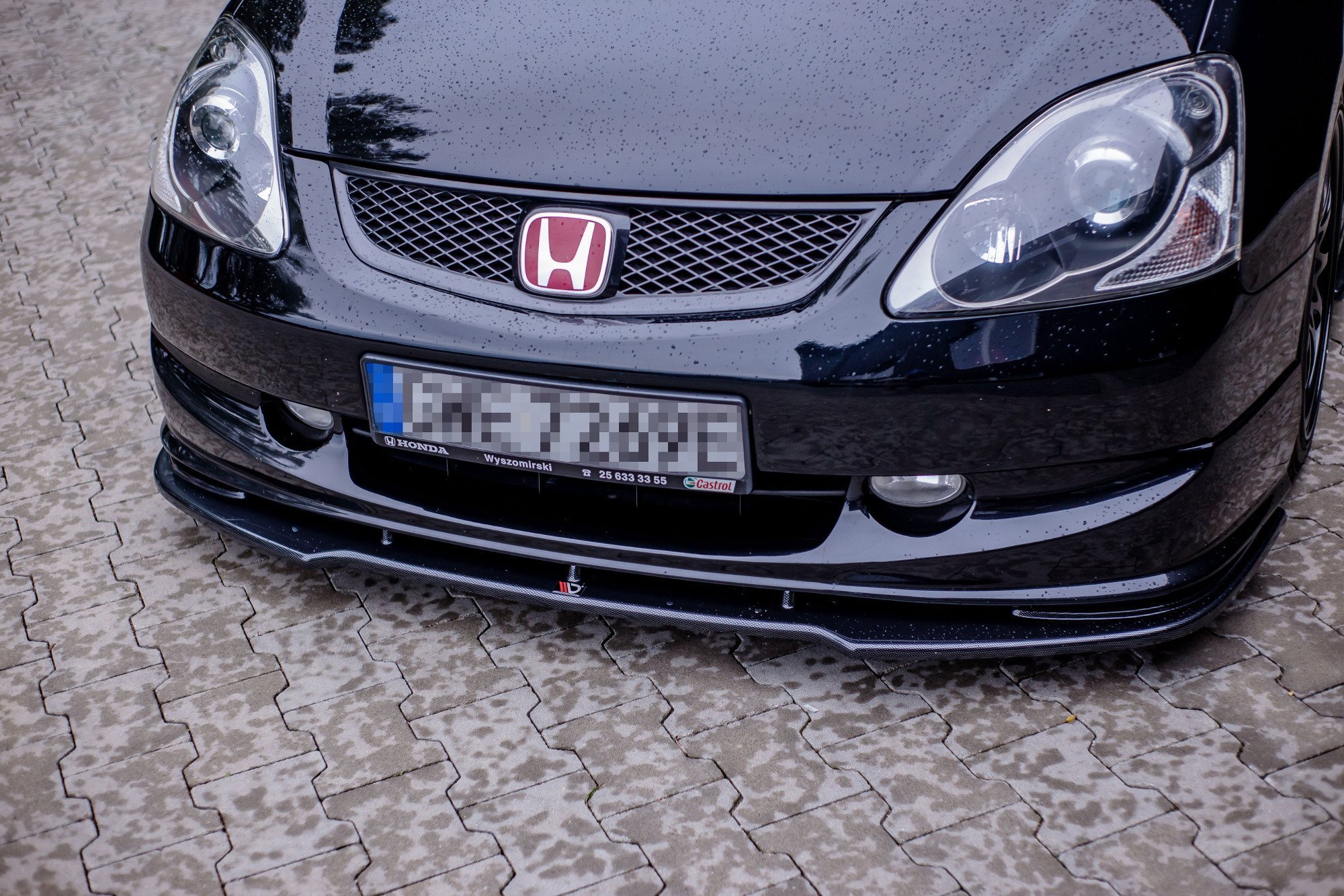 Frontspoiler Honda Civic VII Type-R/S Facelift 2004-2006 | V.1 Glossy Black Edition