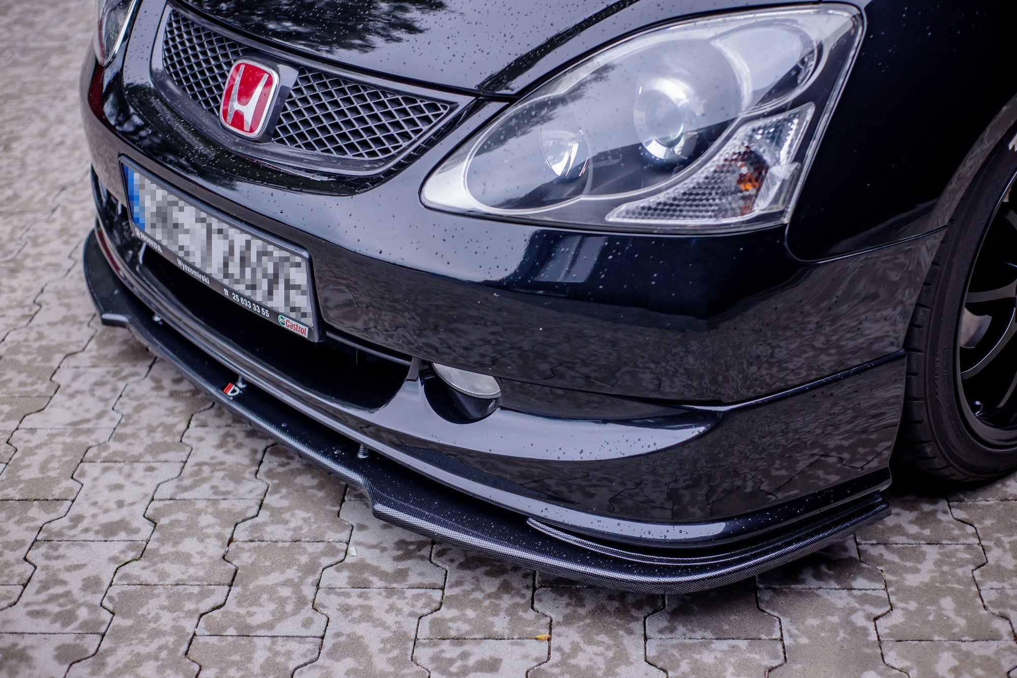 Frontspoiler Honda Civic VII Type-R/S Facelift 2004-2006 | V.1 Glossy Black Edition – bilde 2