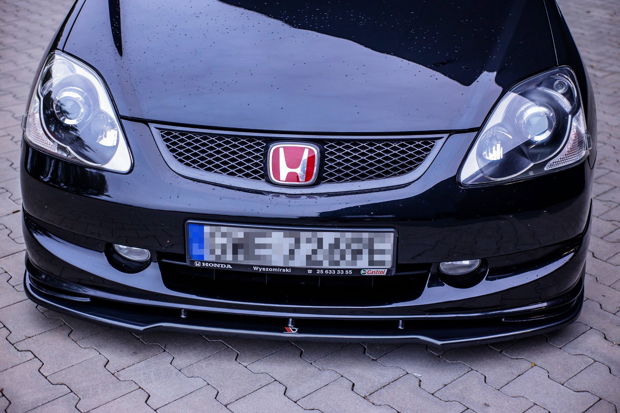 Frontspoiler Honda Civic VII Type-R/S Facelift 2004-2006 | V.1 Glossy Black Edition – bilde 3
