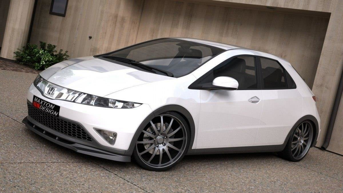 Frontspoiler Honda Civic VIII 2006 - 2009 | Sport Glossy Black Edition