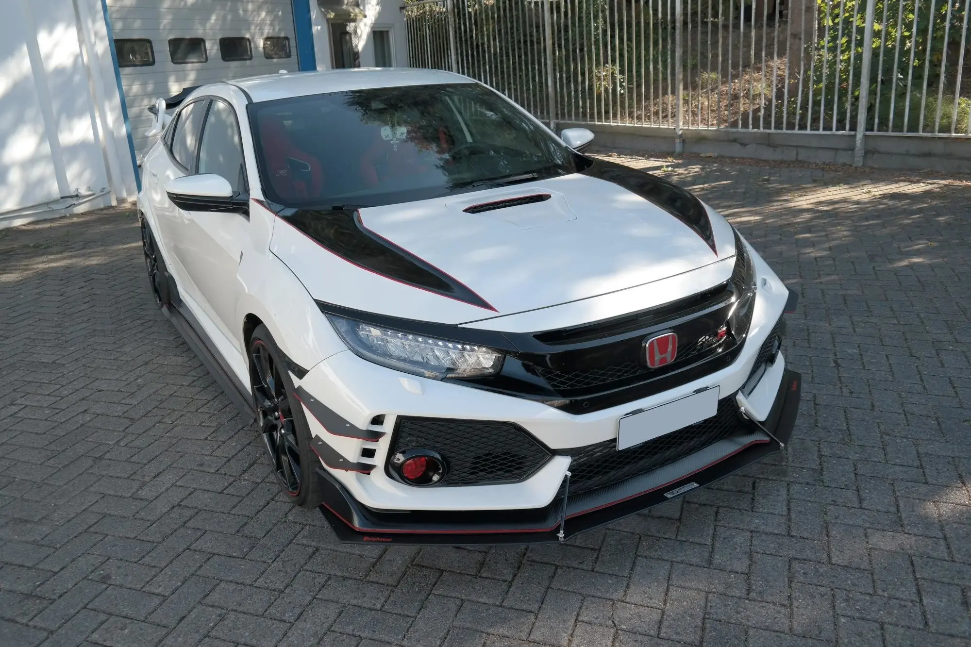 Frontspoiler Honda Civic X Type-R 2017-> | Racing Black Edition – bilde 2