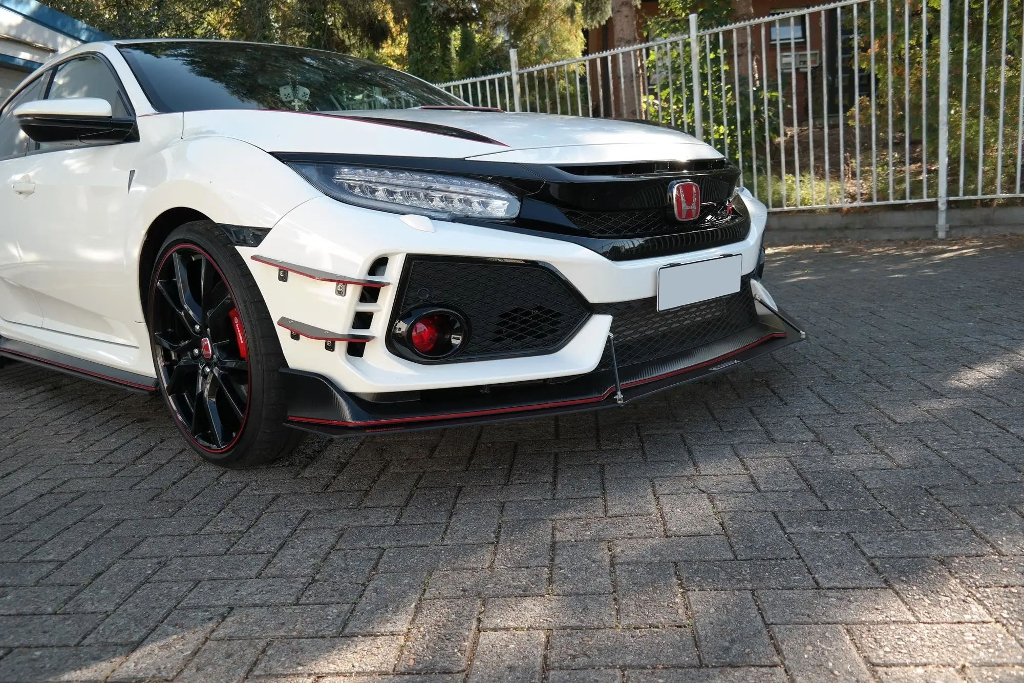 Frontspoiler Honda Civic X Type-R 2017-> | Racing Black Edition – bilde 3