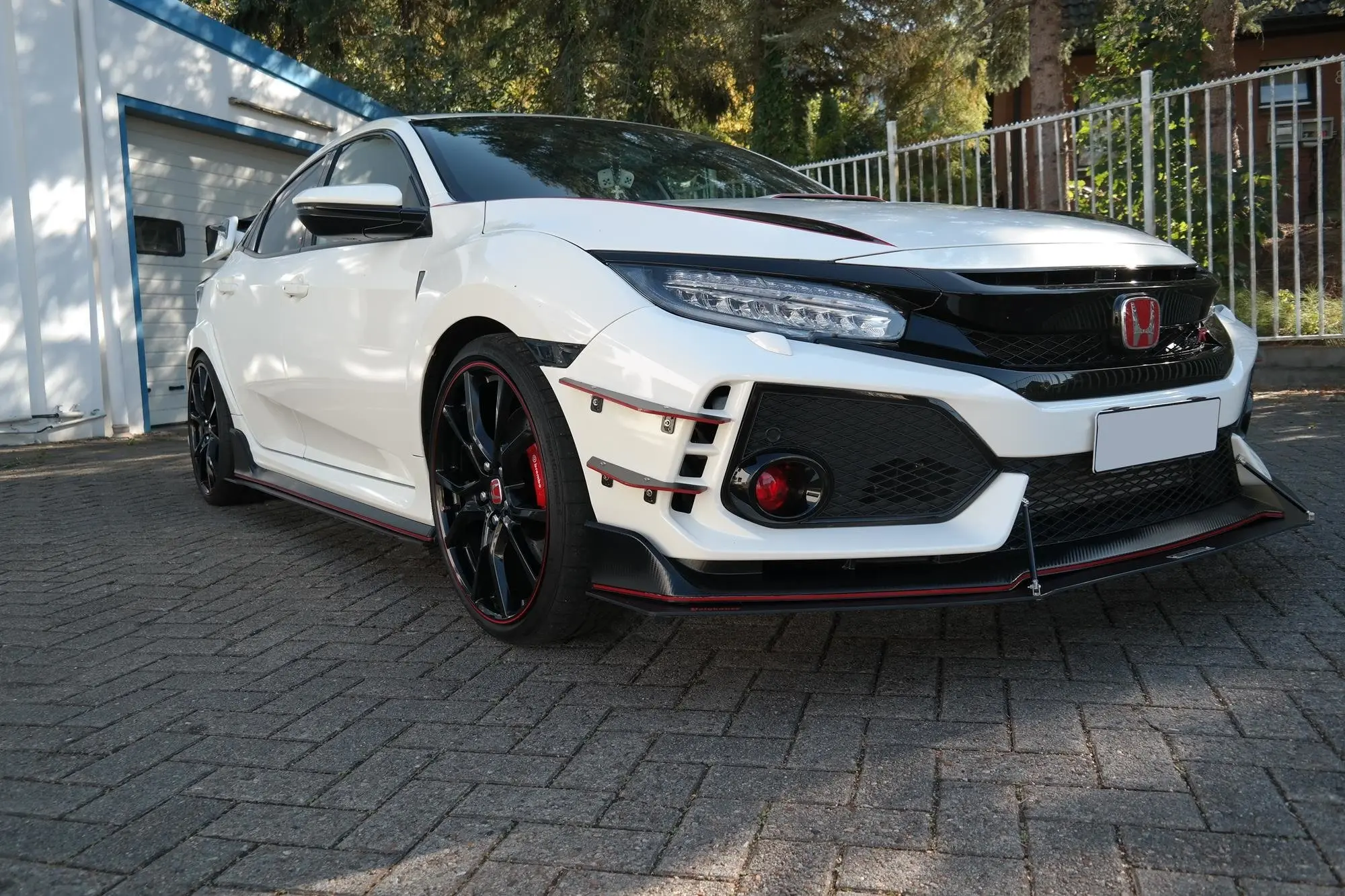 Frontspoiler Honda Civic X Type-R 2017-> | Racing Black Edition – bilde 4